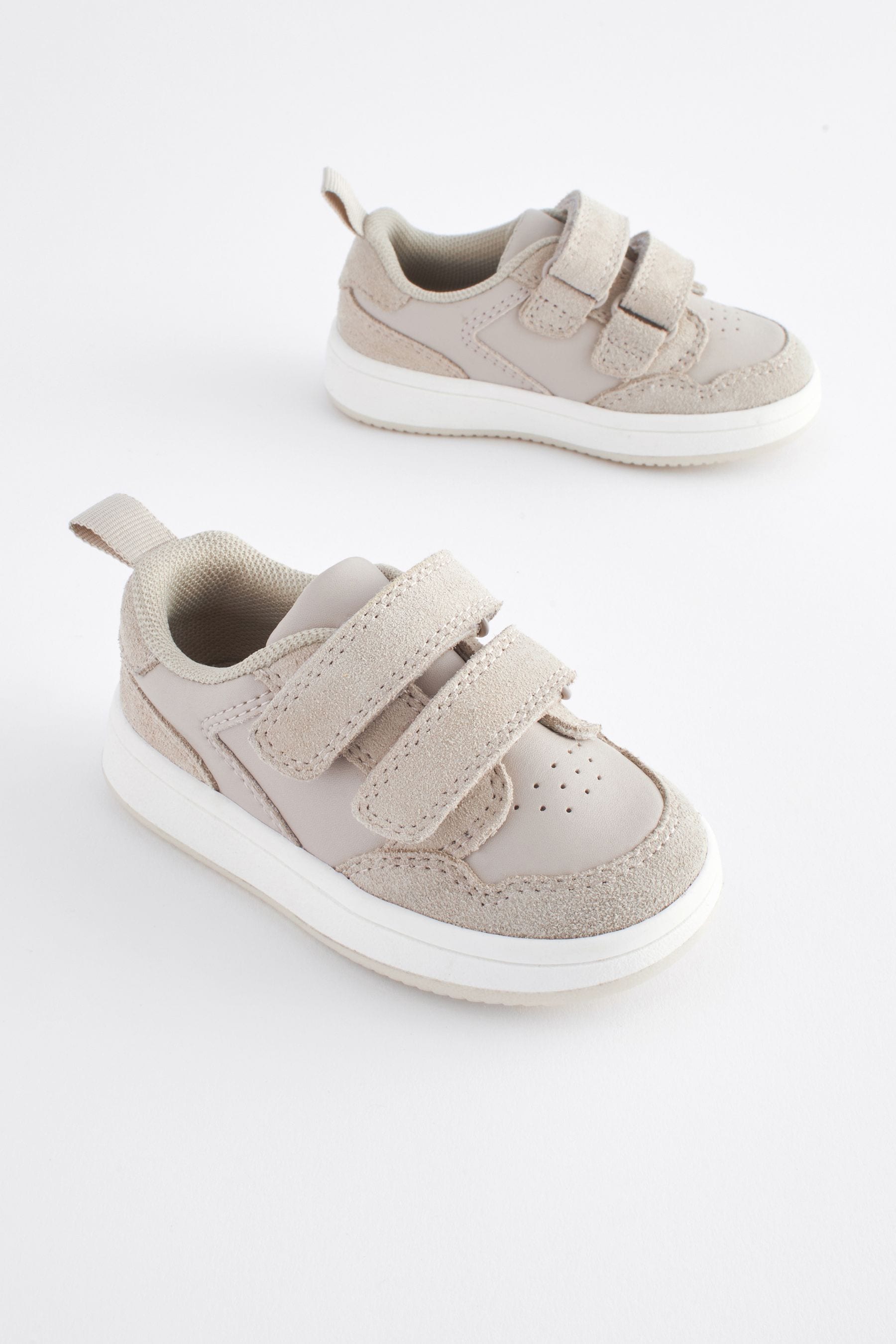 Neutral Baby Touch Fastening Leather First Walker Shoes