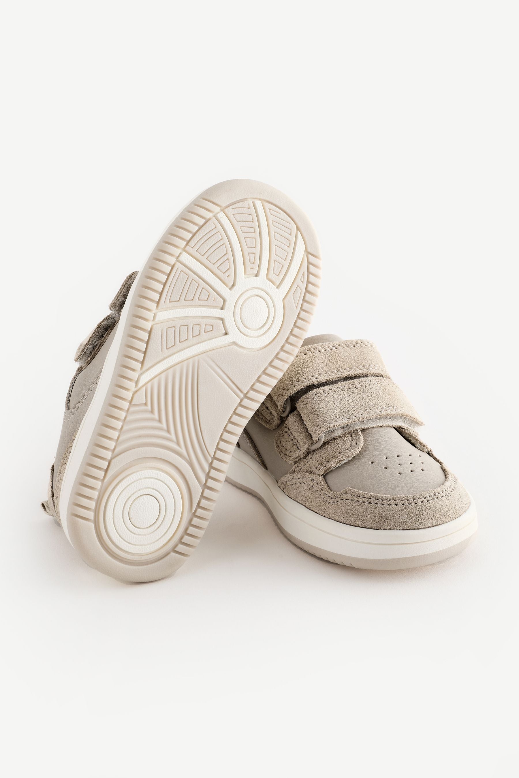 Neutral Baby Touch Fastening Leather First Walker Shoes