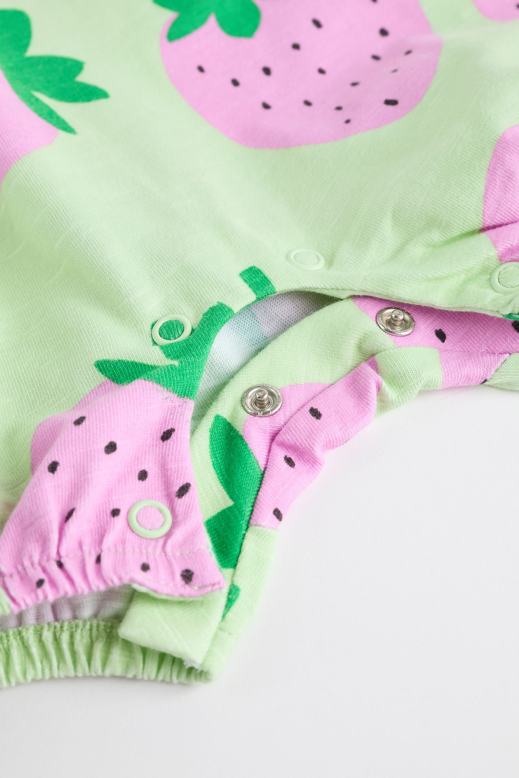 Multi Bright Fruit Baby Vest Rompers 3 Pack