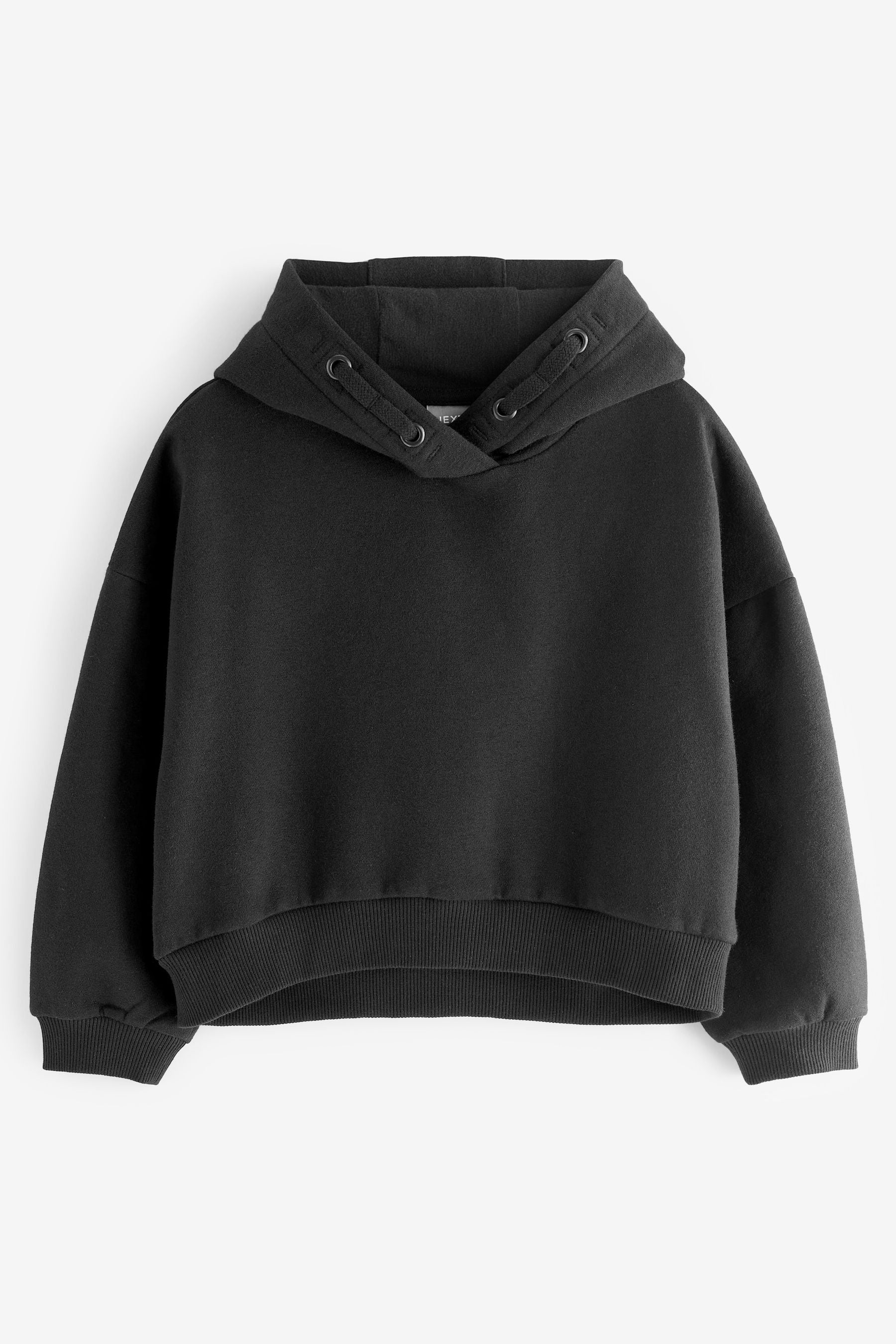 Black Cropped Hoodie (3-16yrs)