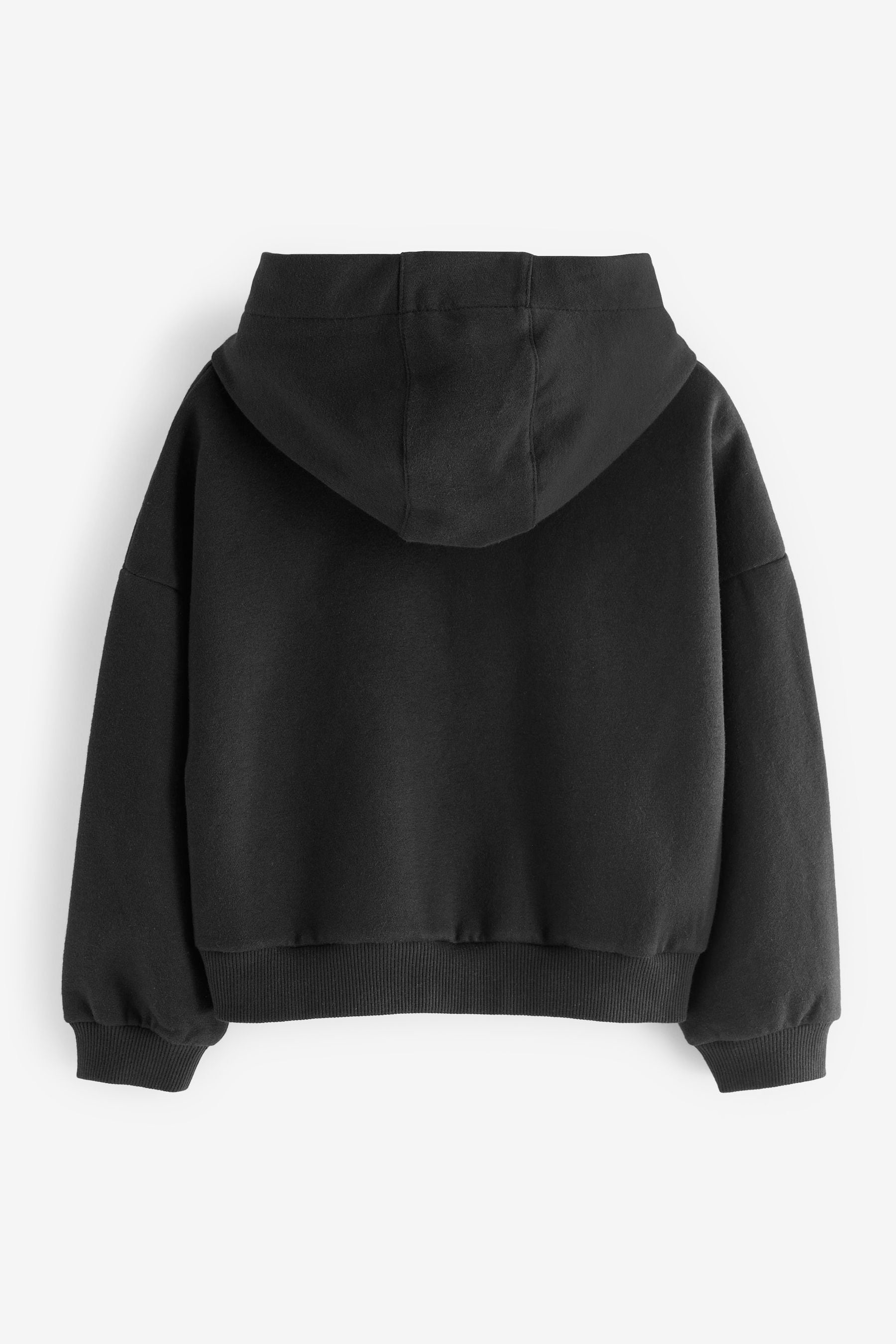 Black Cropped Hoodie (3-16yrs)