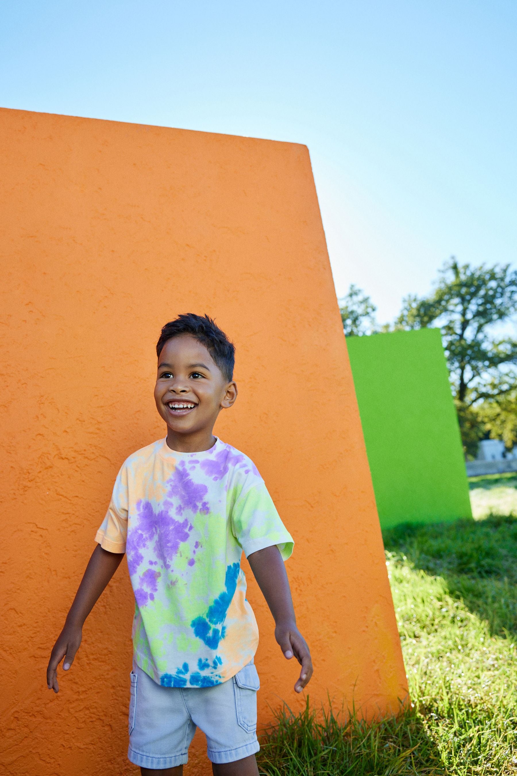 Multi Neon Tie Dye Short Sleeve T-Shirt (3mths-7yrs)