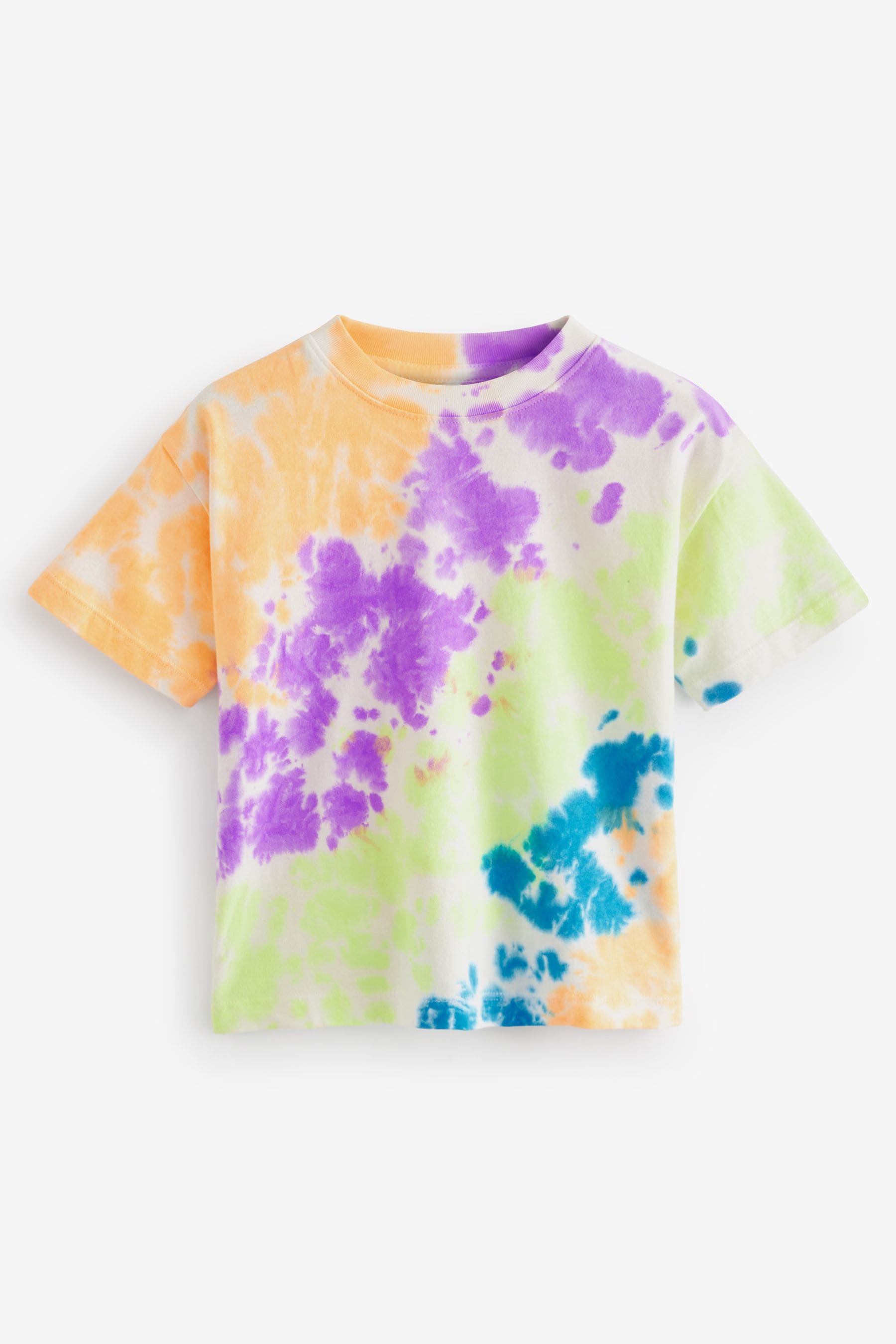 Multi Neon Tie Dye Short Sleeve T-Shirt (3mths-7yrs)