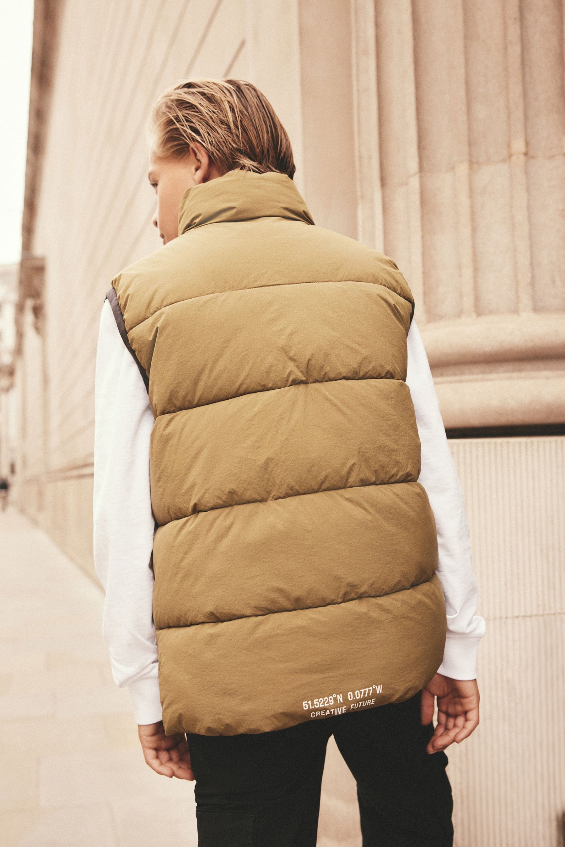 Khaki Green Padded Gilet (3-16yrs)