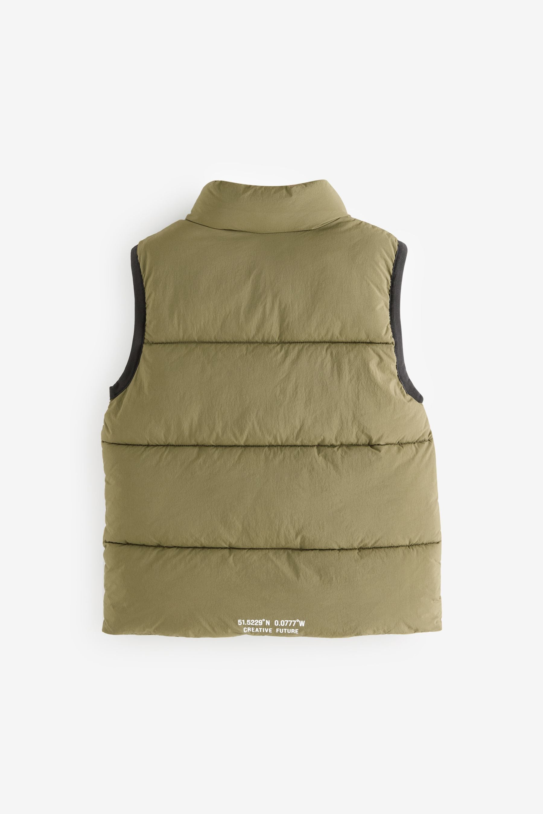 Khaki Green Padded Gilet (3-16yrs)