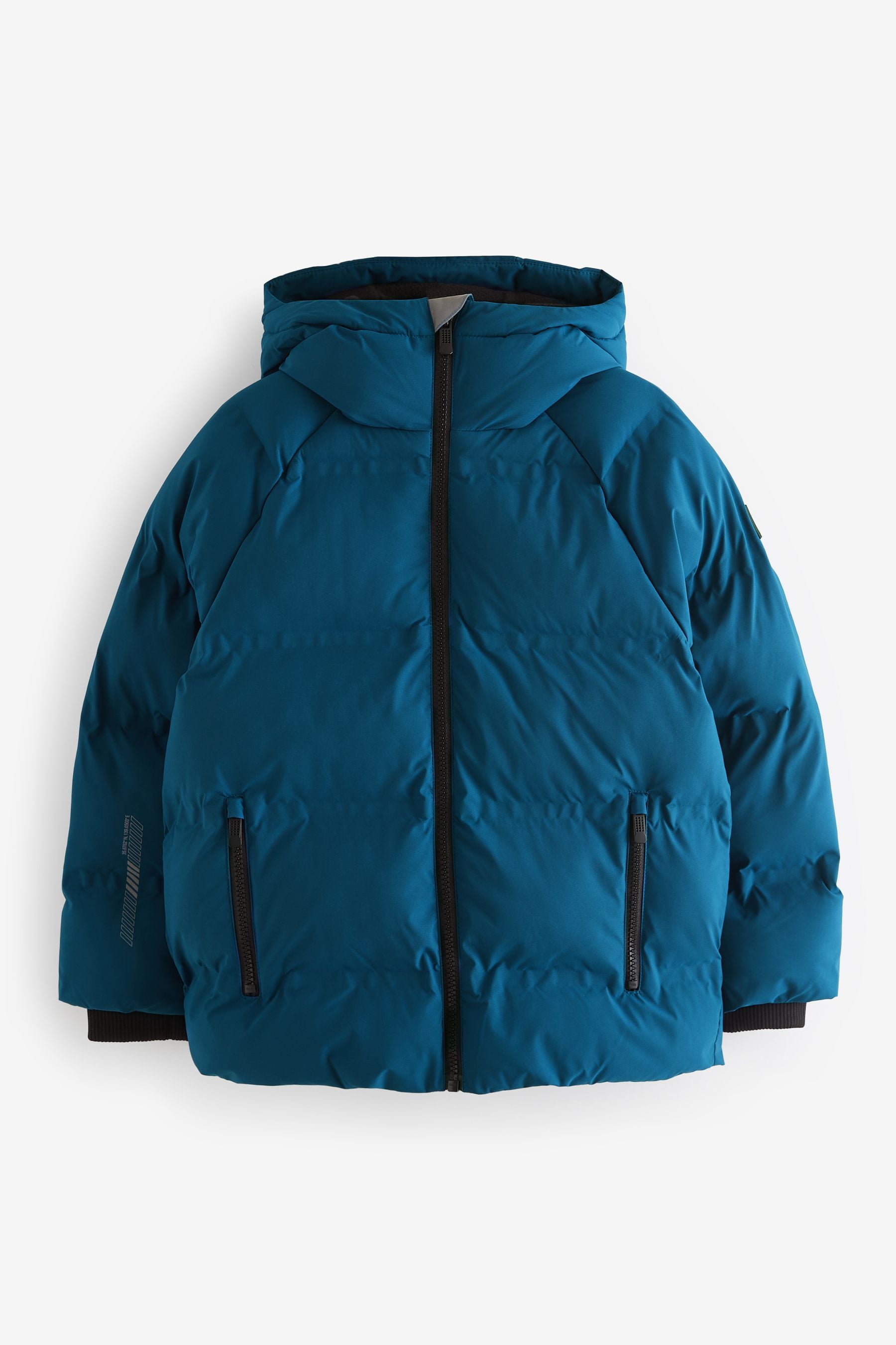 Cobalt Blue Fleece Lined Padded Puffer Jacket (3-17yrs)