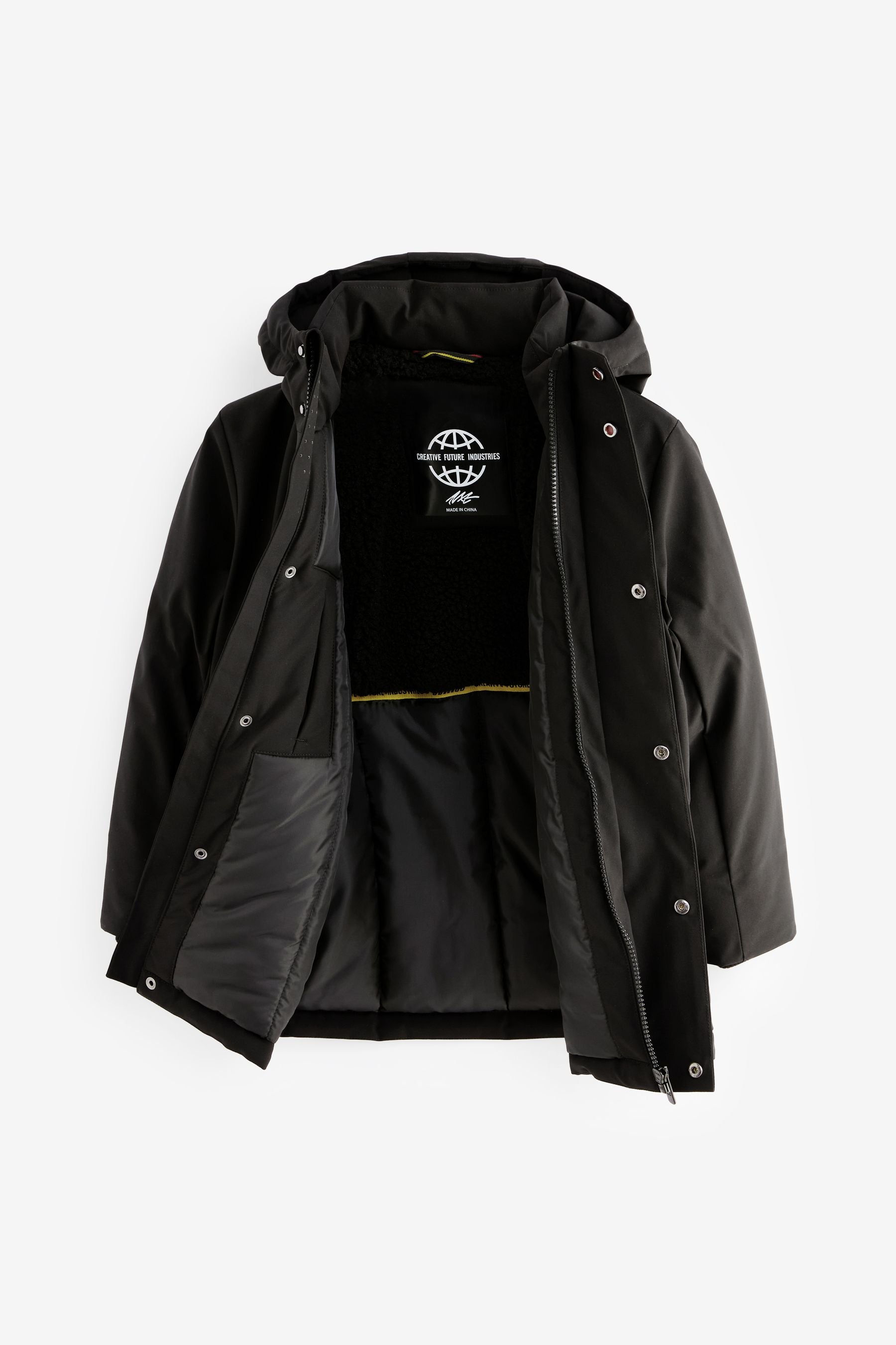 Black Smart Parka (3-17yrs)