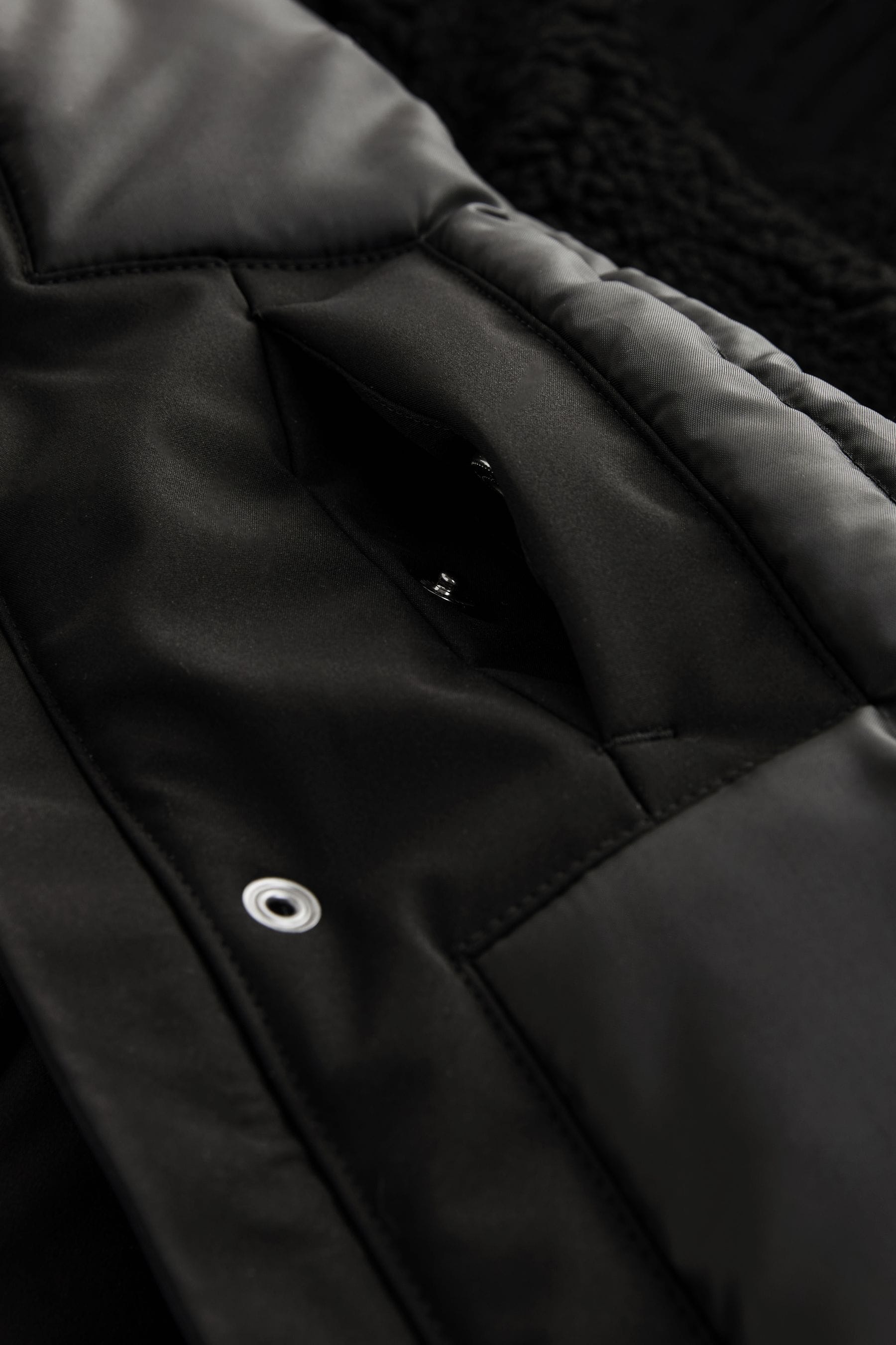 Black Smart Parka (3-17yrs)