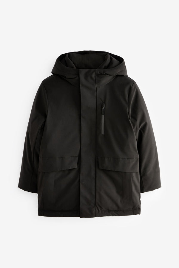 Black Smart Parka (3-17yrs)