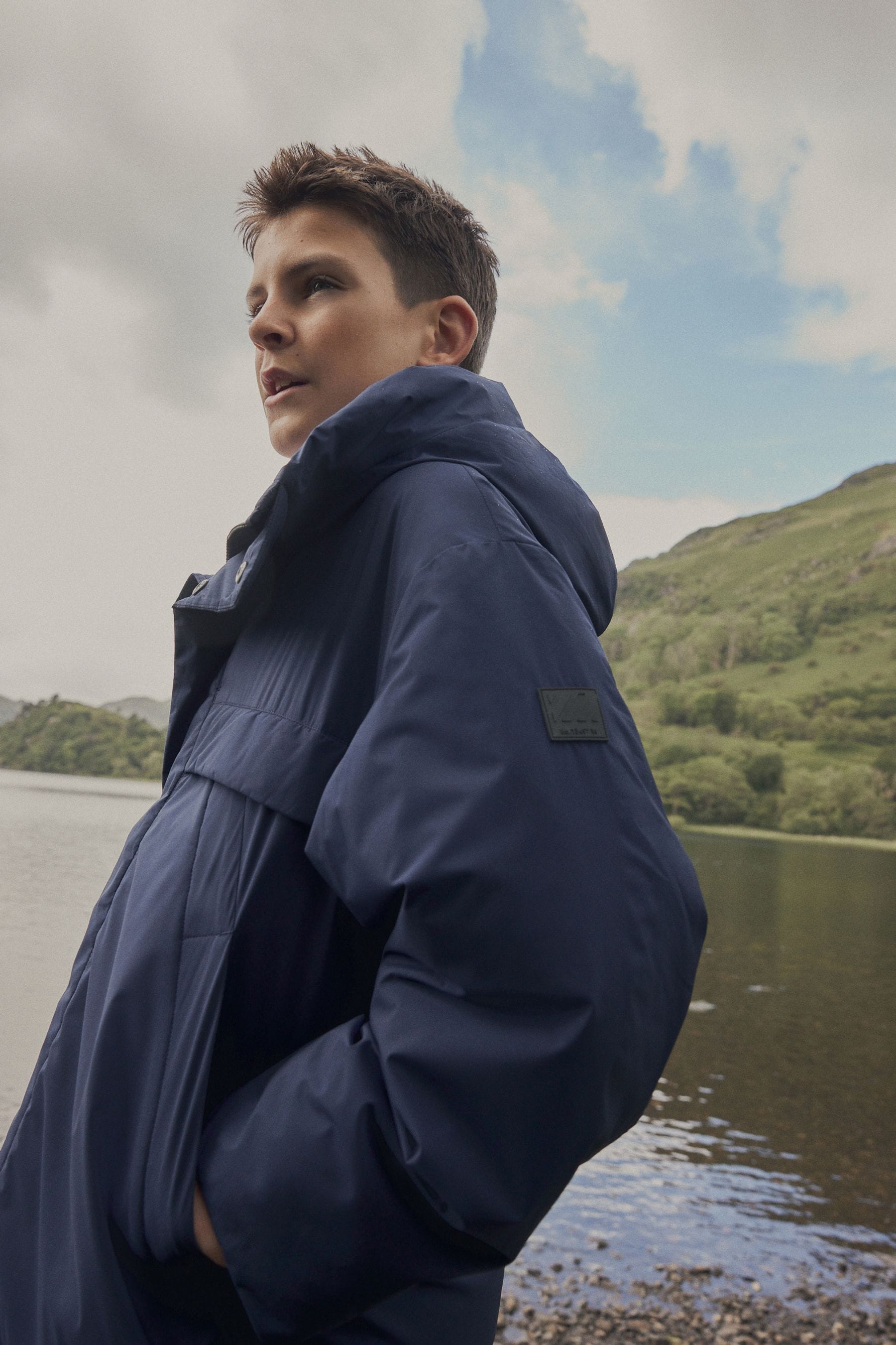 Navy Padded Puffer Coat (3-16yrs)