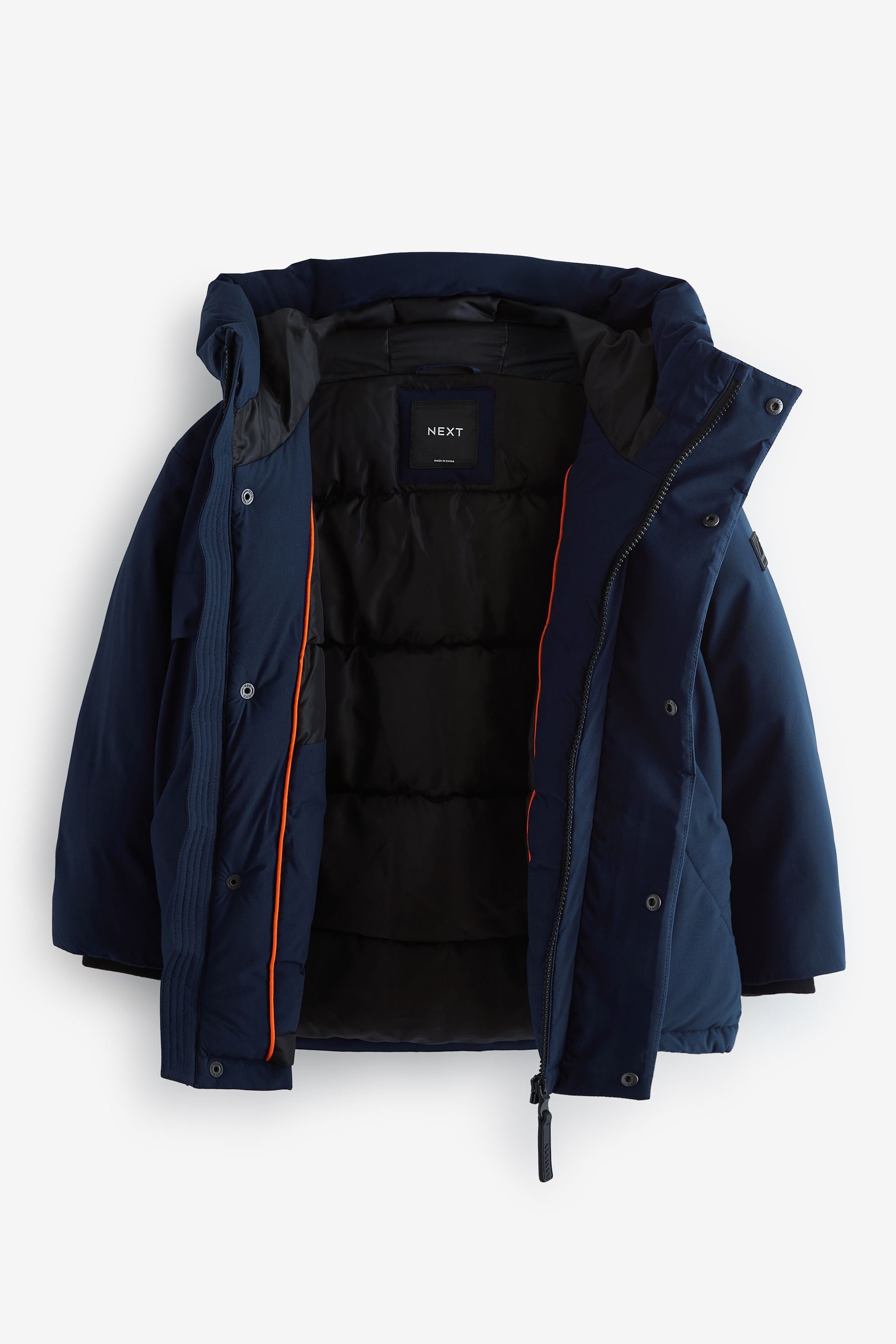 Navy Padded Puffer Coat (3-16yrs)