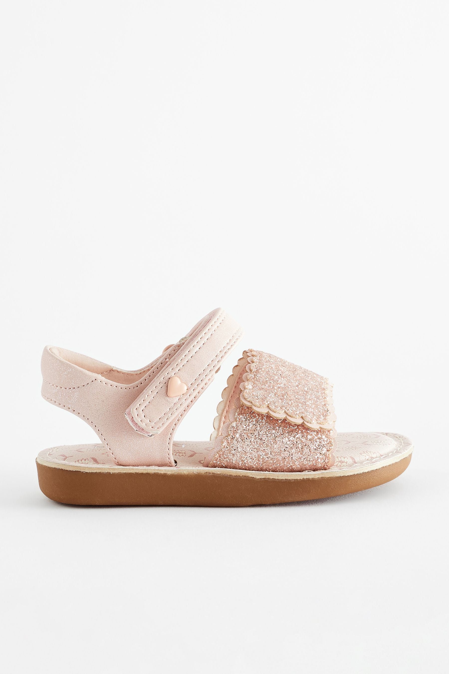 Pink Glitter Occasion Sandals