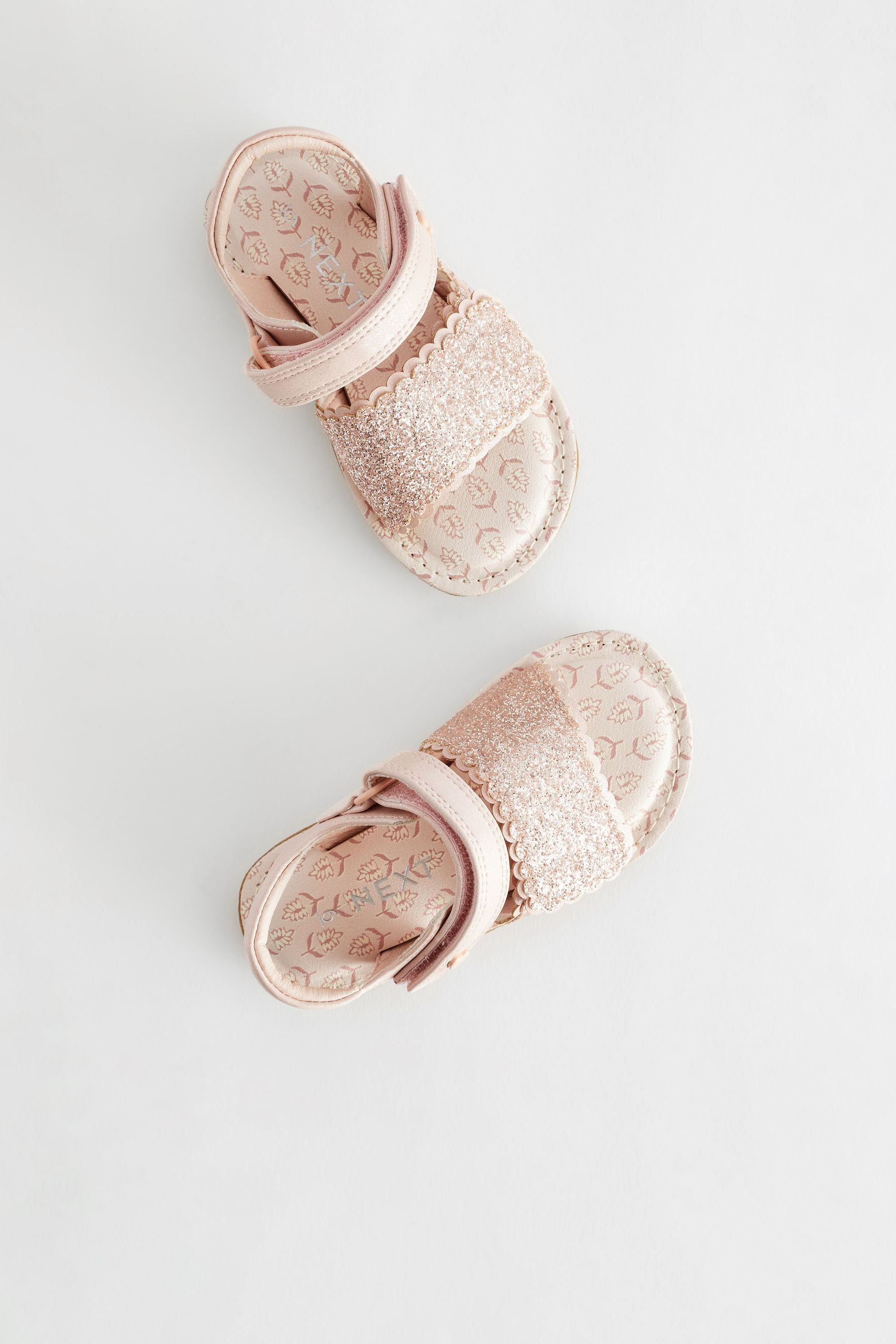 Pink Glitter Occasion Sandals