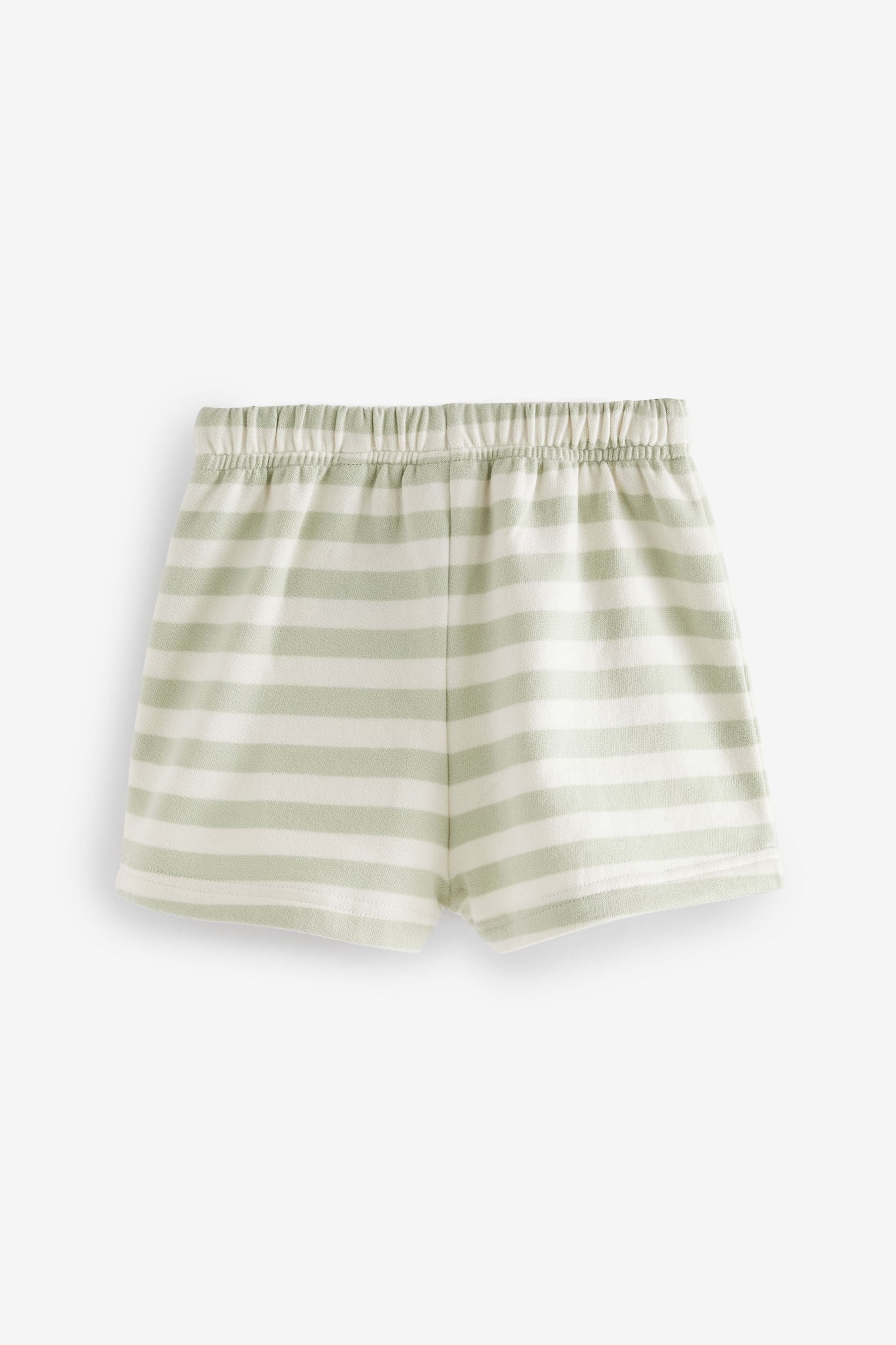 Green Striped Jersey Shorts (3mths-7yrs)