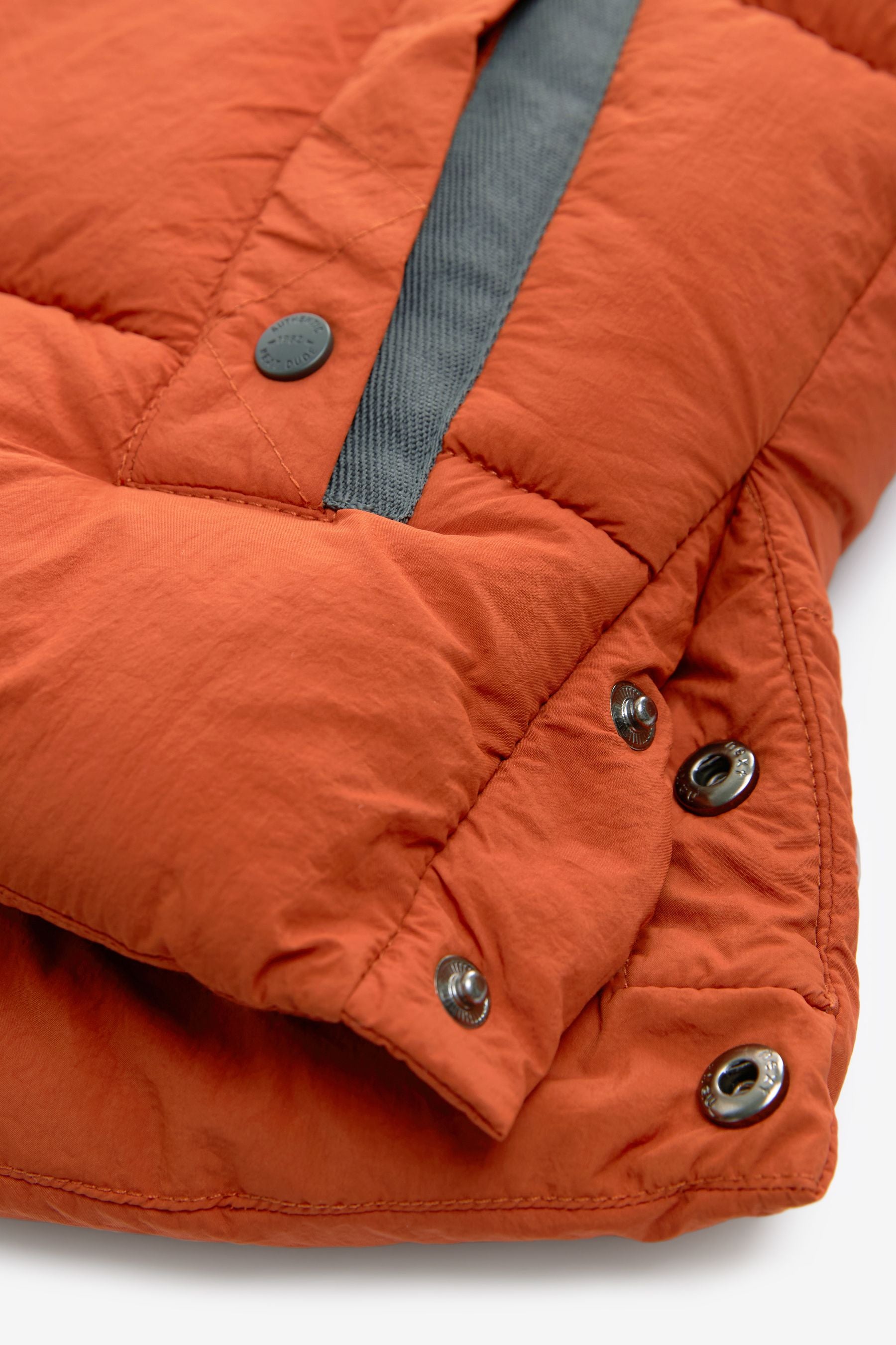 Rust Brown Borg Lined Shower Resistant Padded Coat (3mths-7yrs)