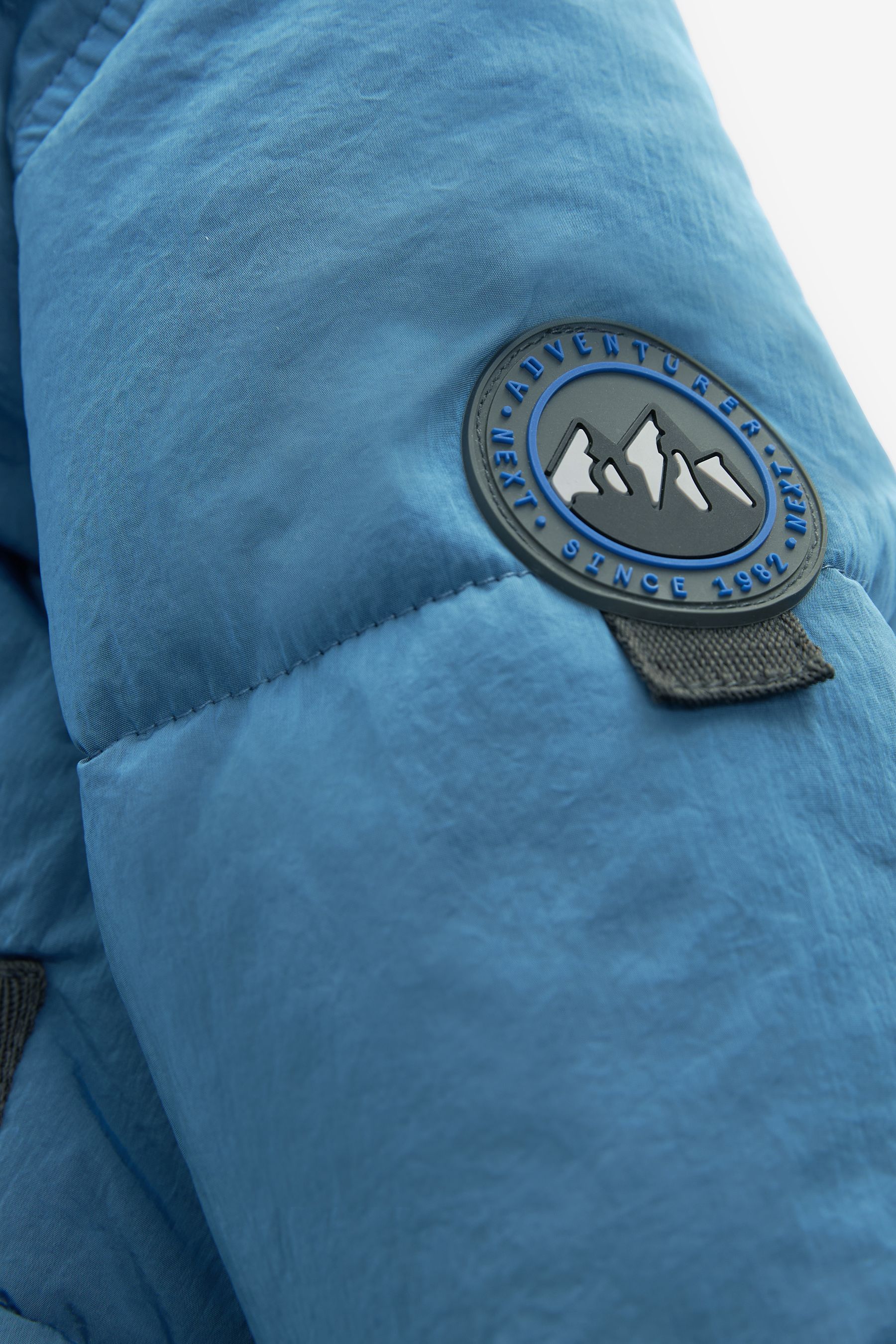 Blue Borg Lined Padded Coat (3mths-7yrs)