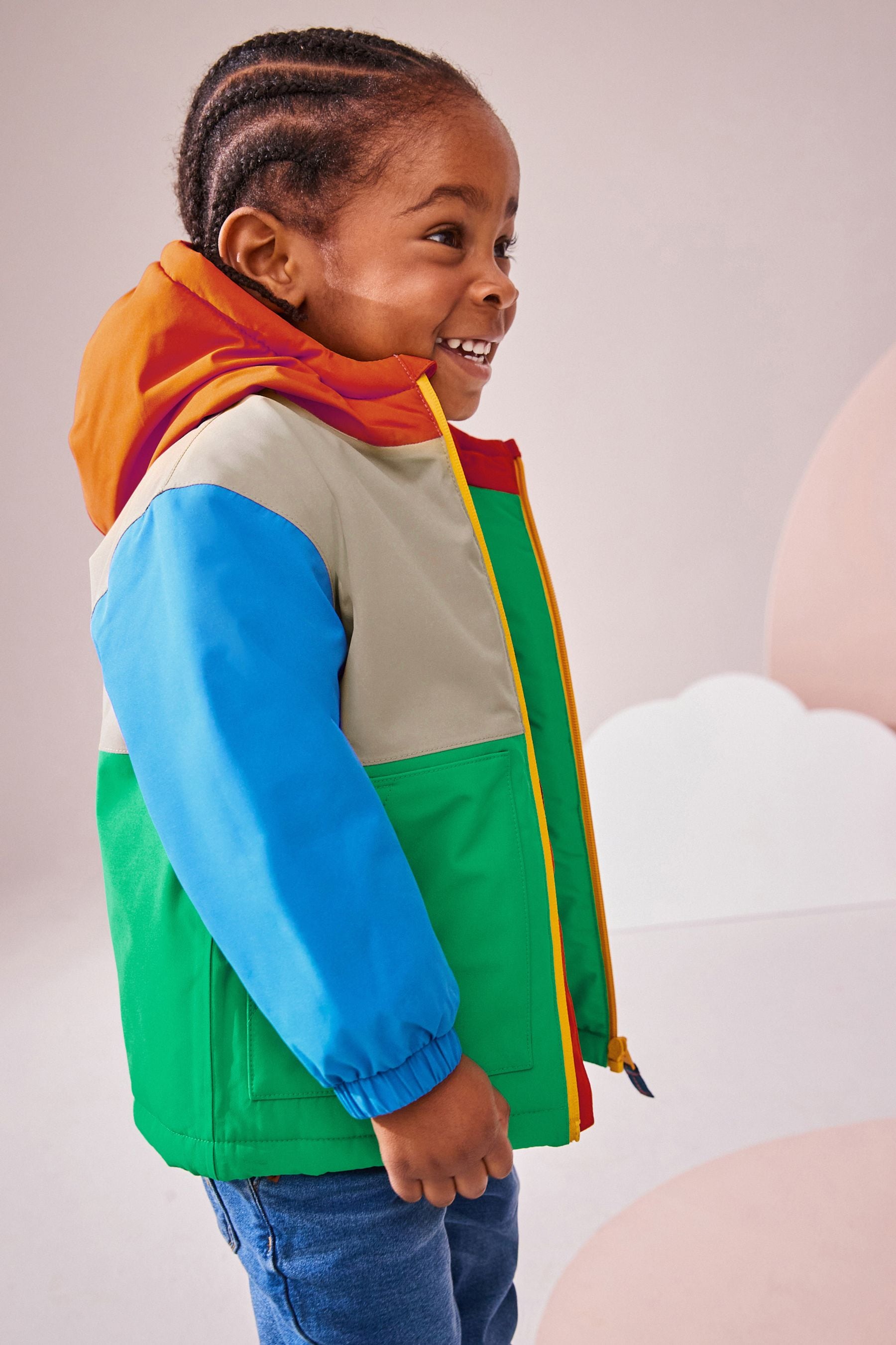 Multi-Coloured Waterproof Padded Coat (3mths-7yrs)