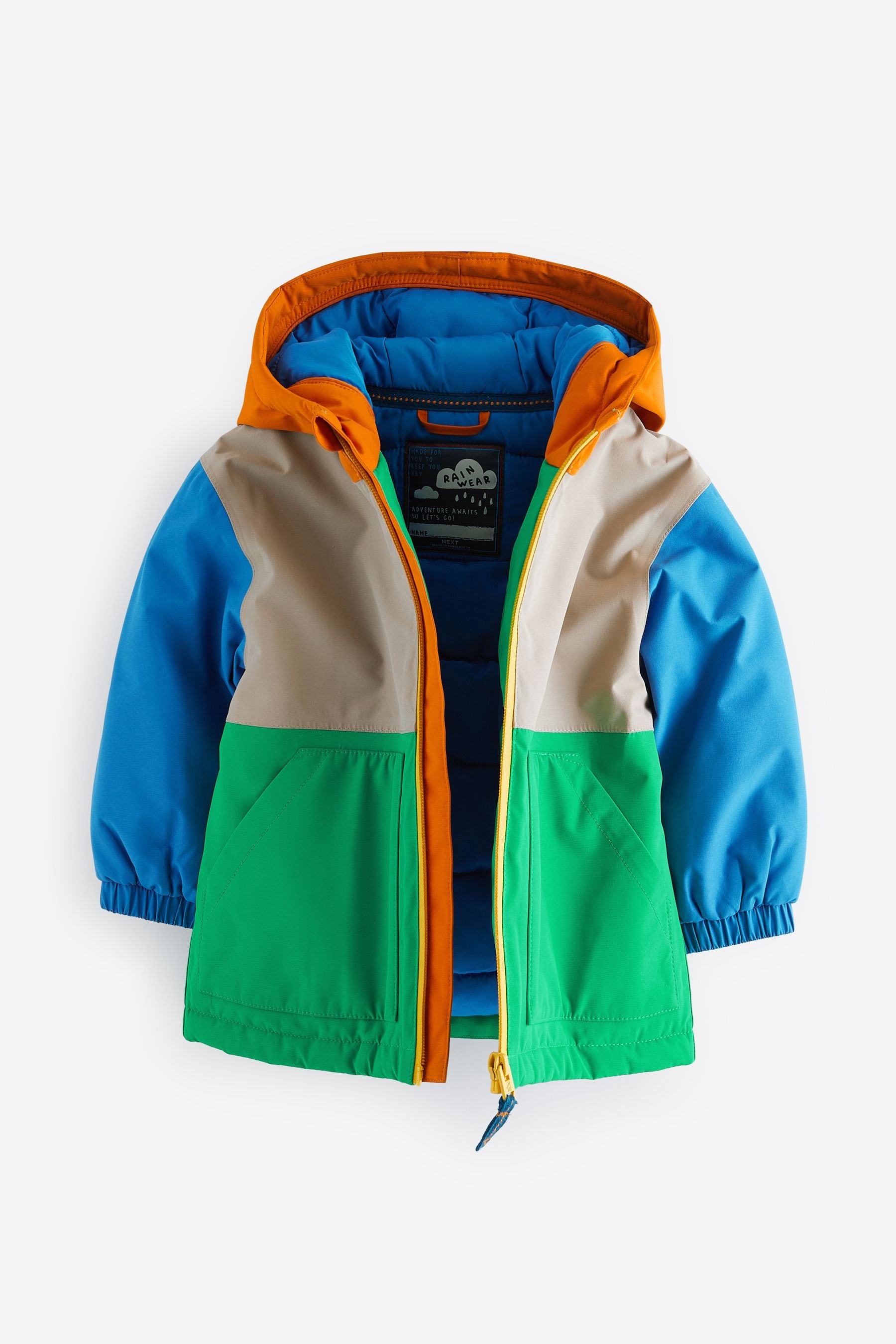 Multi-Coloured Waterproof Padded Coat (3mths-7yrs)