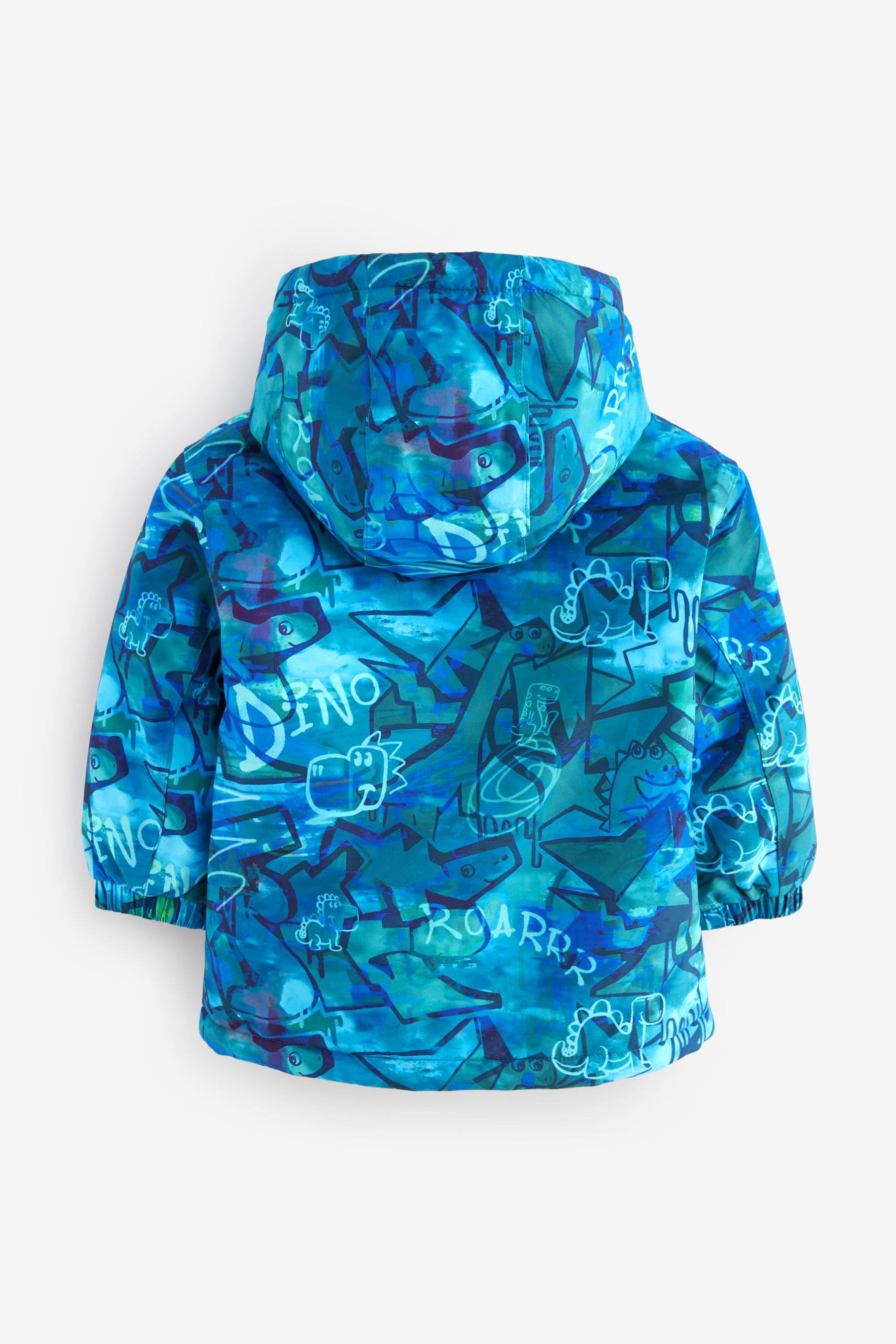 Navy Graffiti Waterproof Coat (3mths-7yrs)