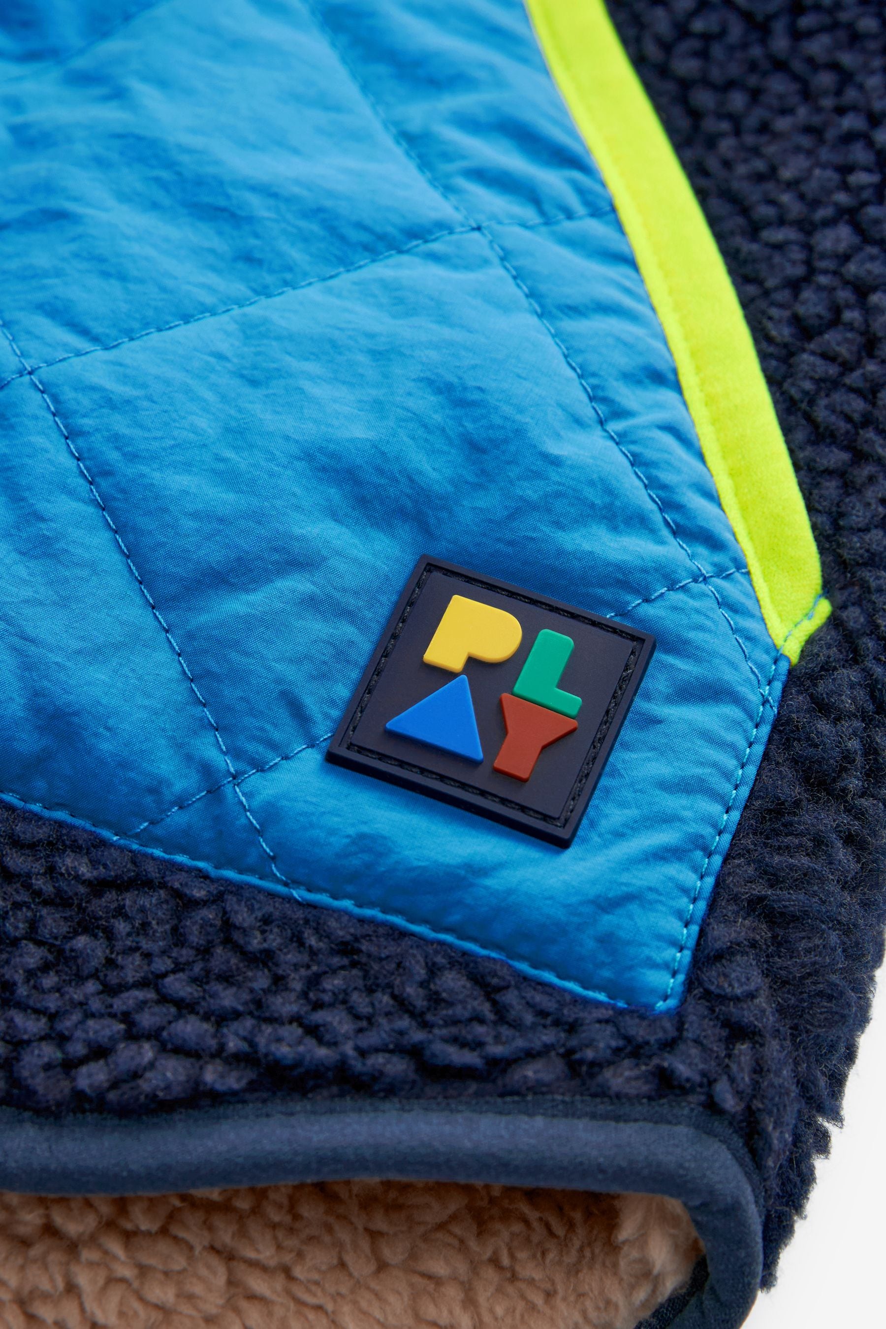 Multi Quilted Borg Fleece Lined Coat (3mths-7yrs)