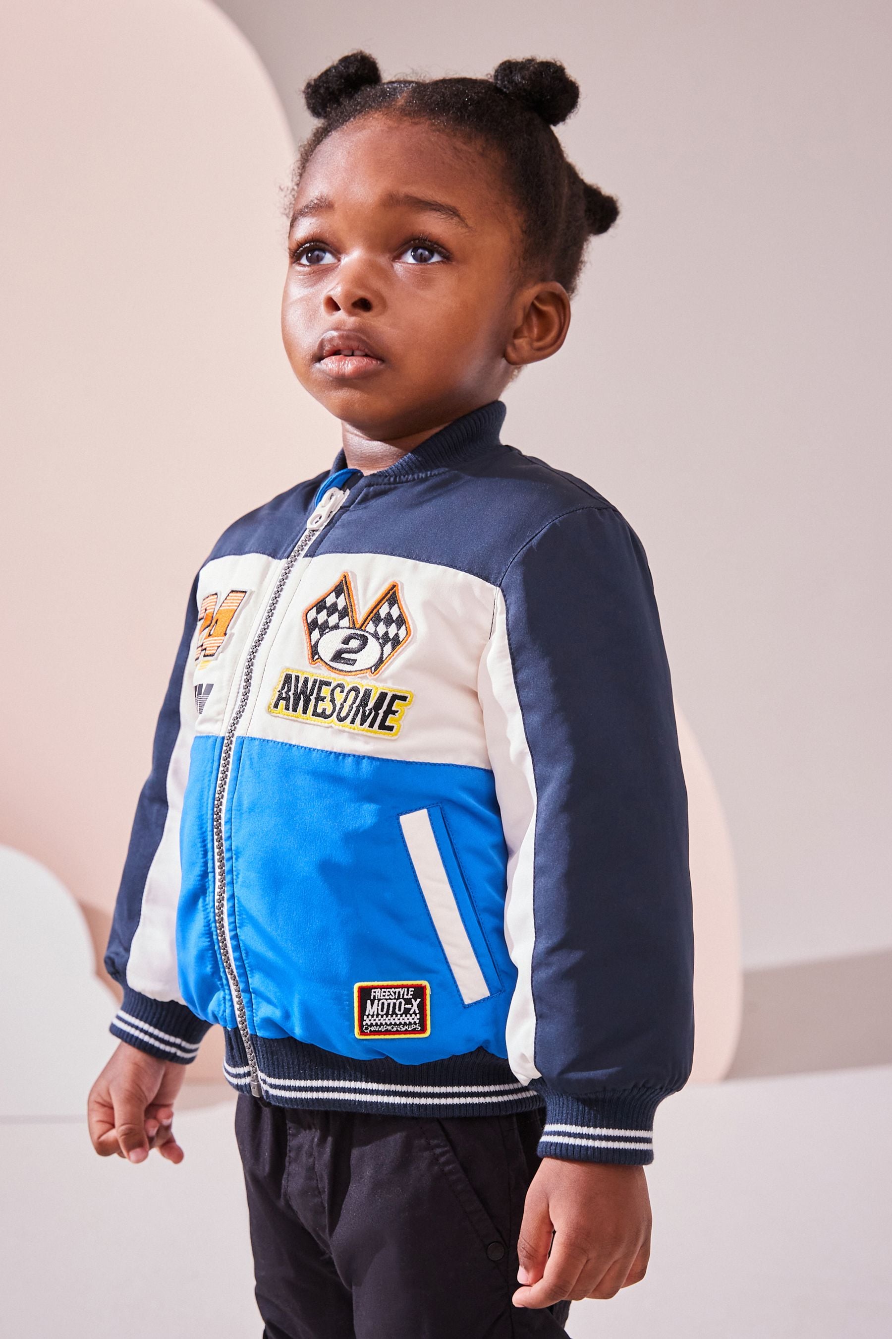 Navy Motor Jacket (3mths-7yrs)