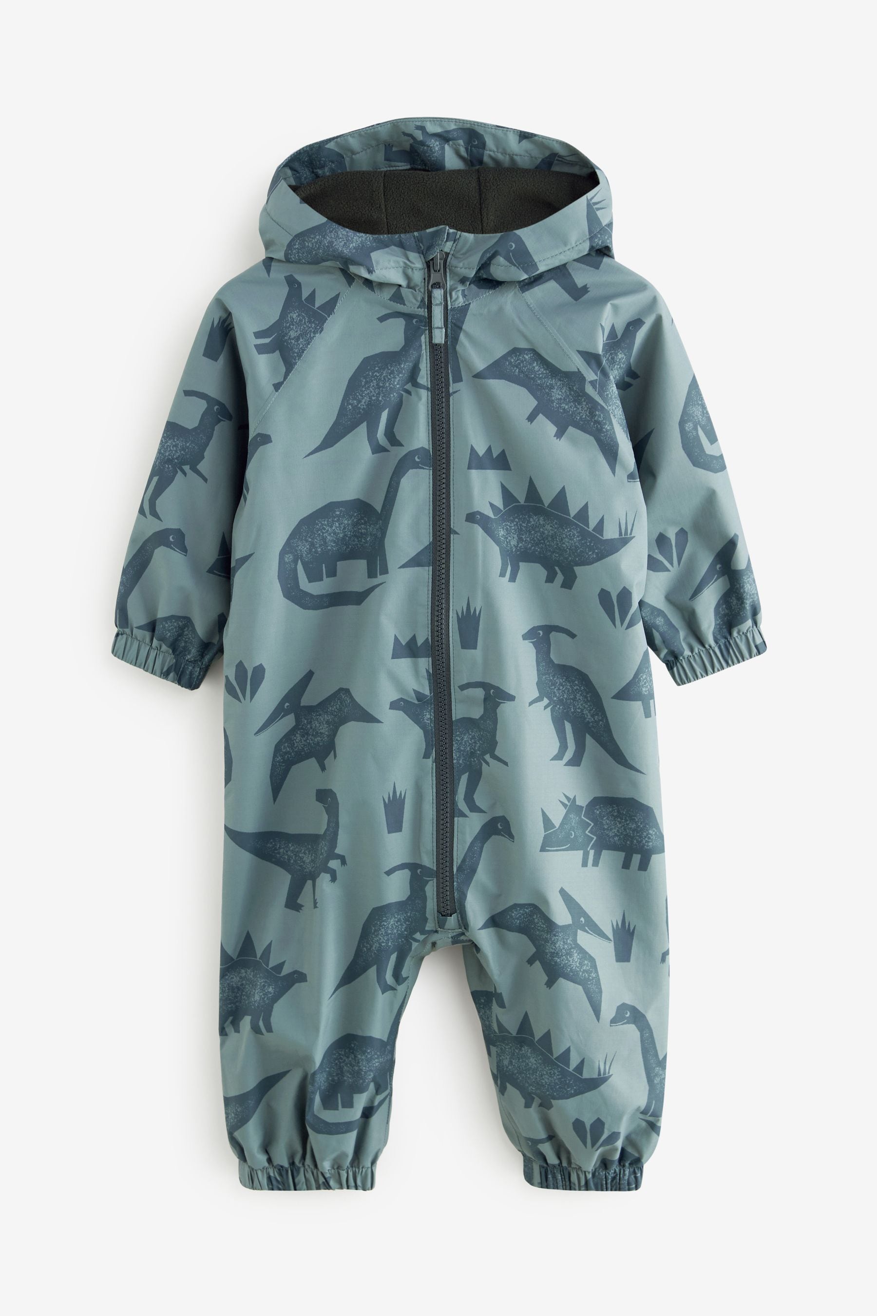 Grey Waterproof Fleece Lined Puddlesuit (3mths-7yrs)