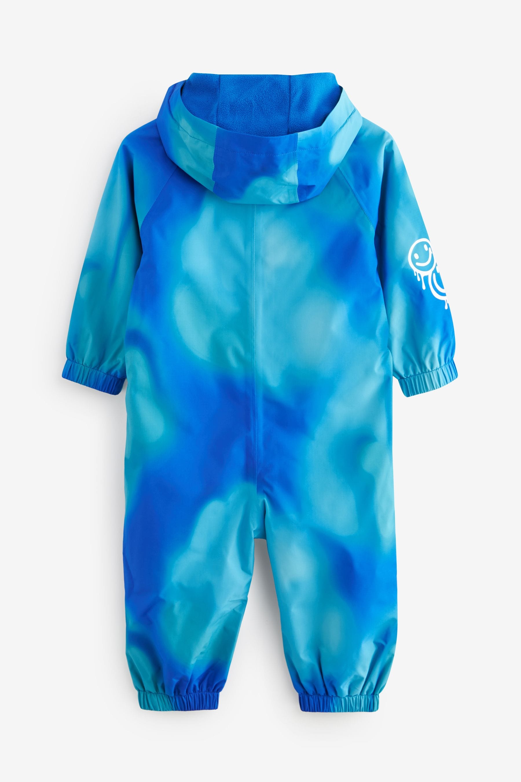 Blue Waterproof Fleece Lined Puddlesuit (3mths-7yrs)