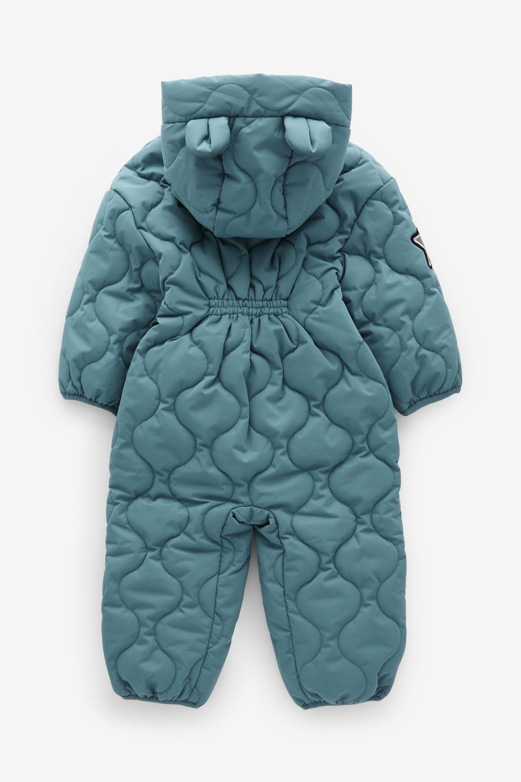 Light Blue Onion Quilt Plain Shower Resistant Snowsuit (3mths-7yrs)