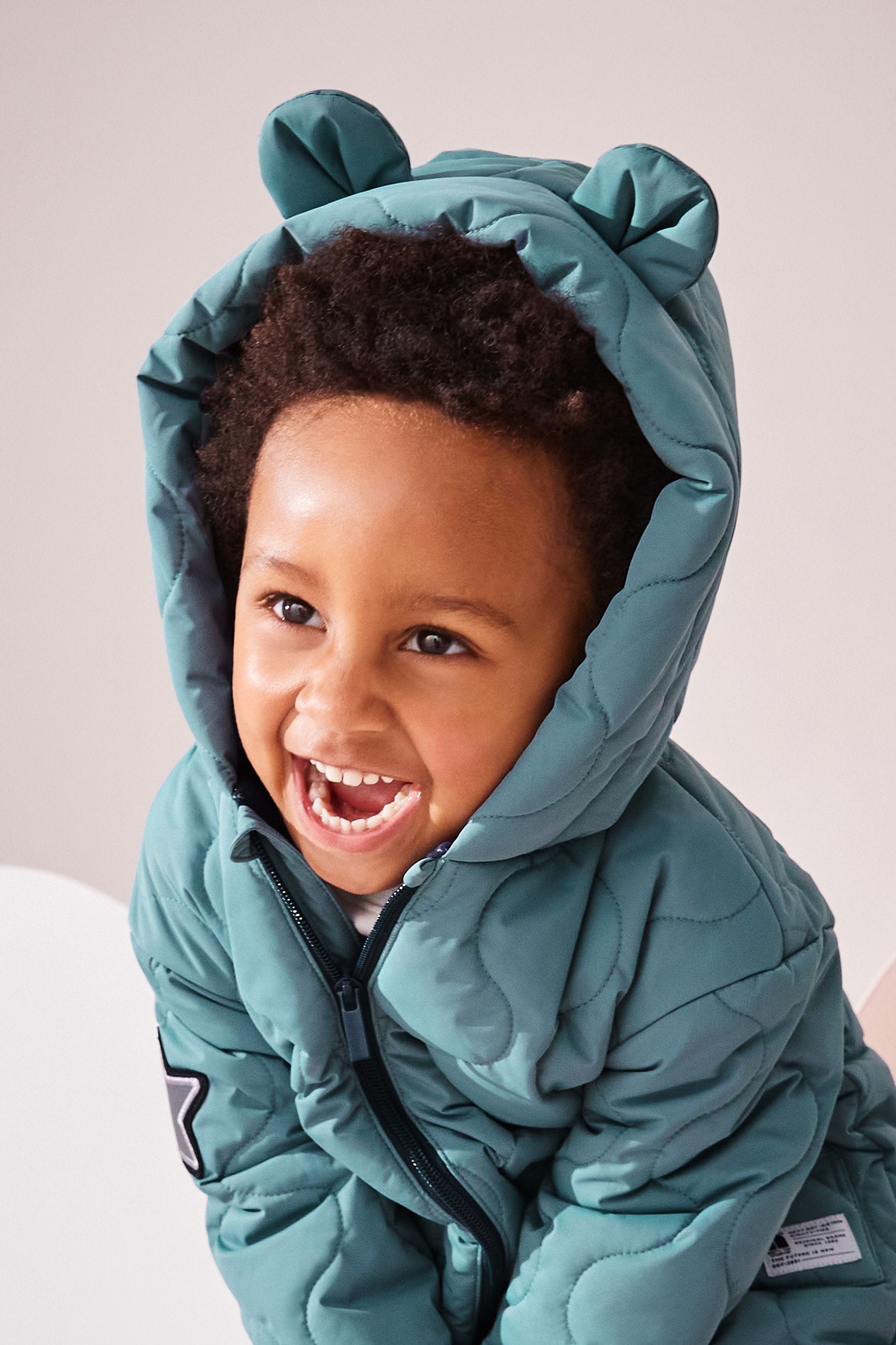 Light Blue Onion Quilt Plain Shower Resistant Snowsuit (3mths-7yrs)