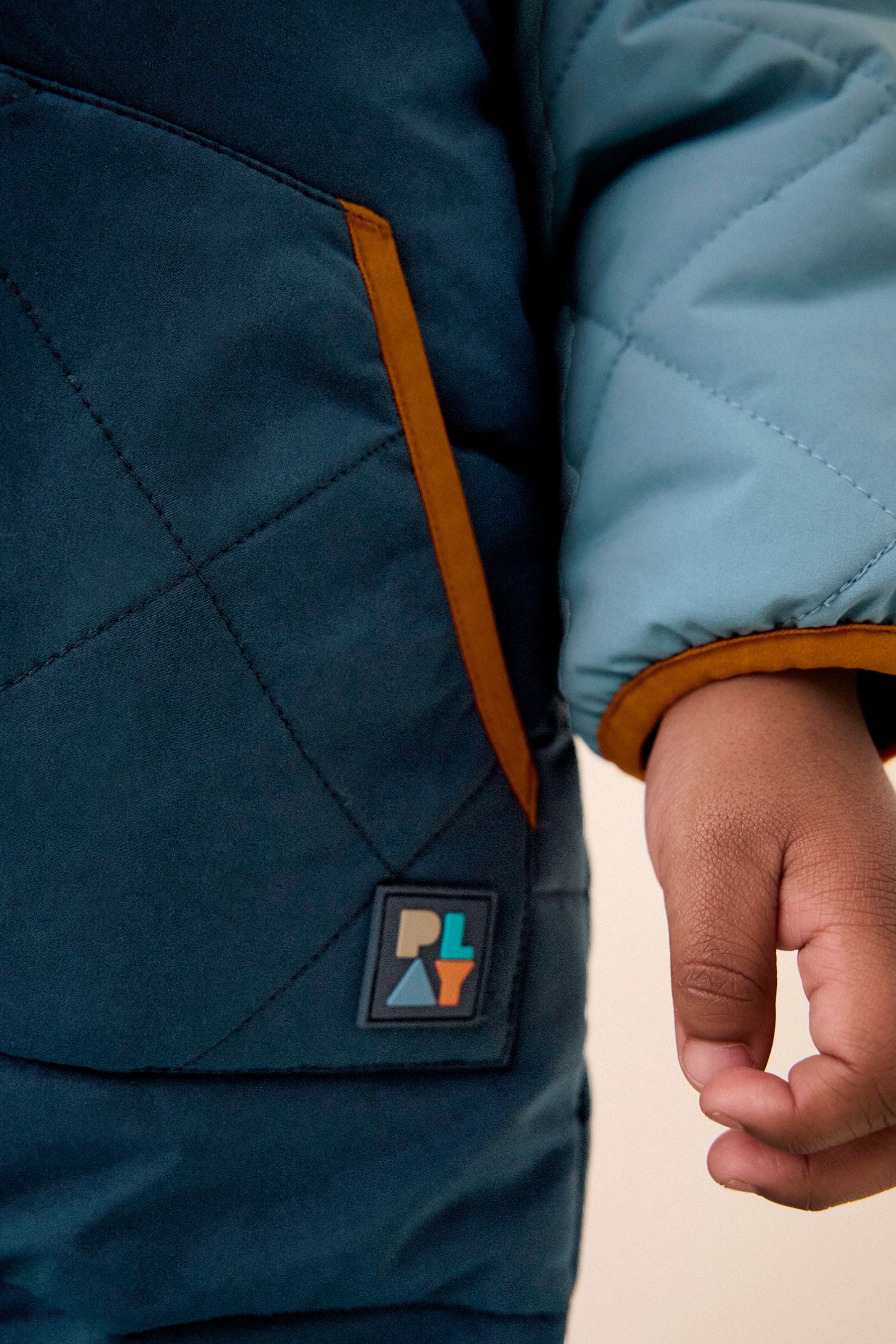 Blue/Orange Printed Snowsuits (3mths-7yrs)