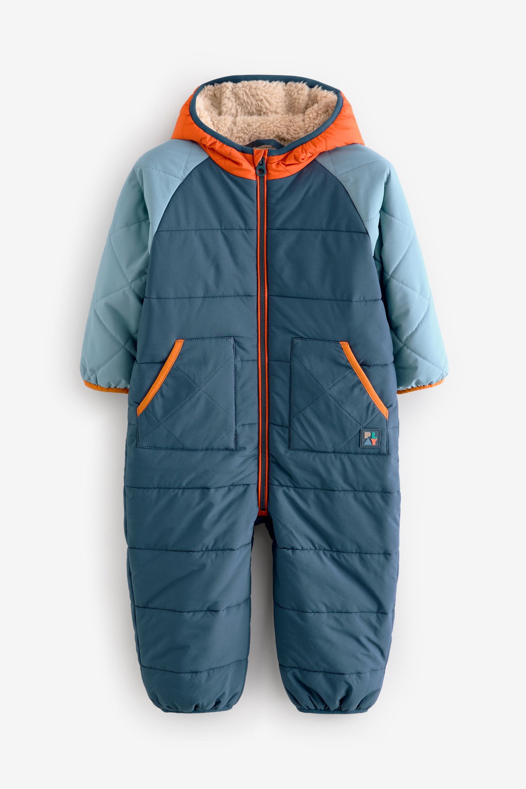 Blue/Orange Printed Snowsuits (3mths-7yrs)