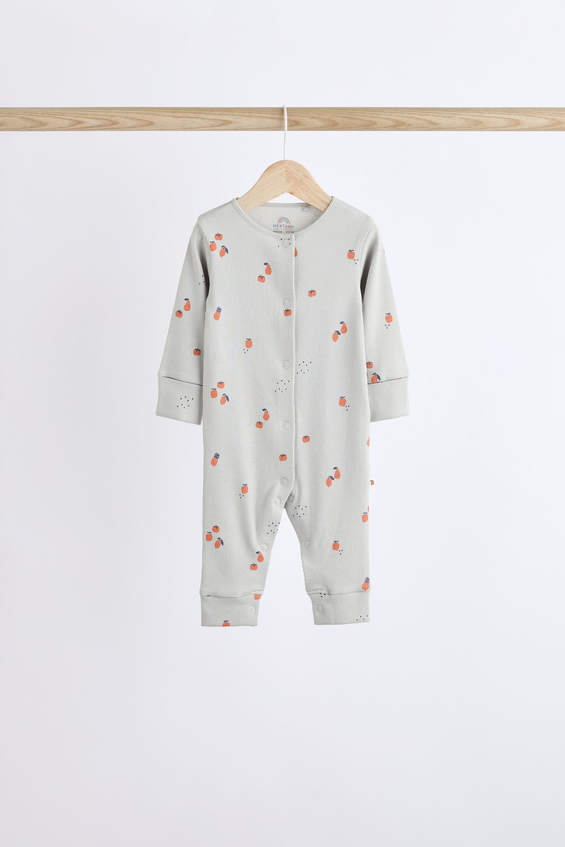 Green/Orange Baby Footless Sleepsuits 5 Pack (0mths-3yrs)