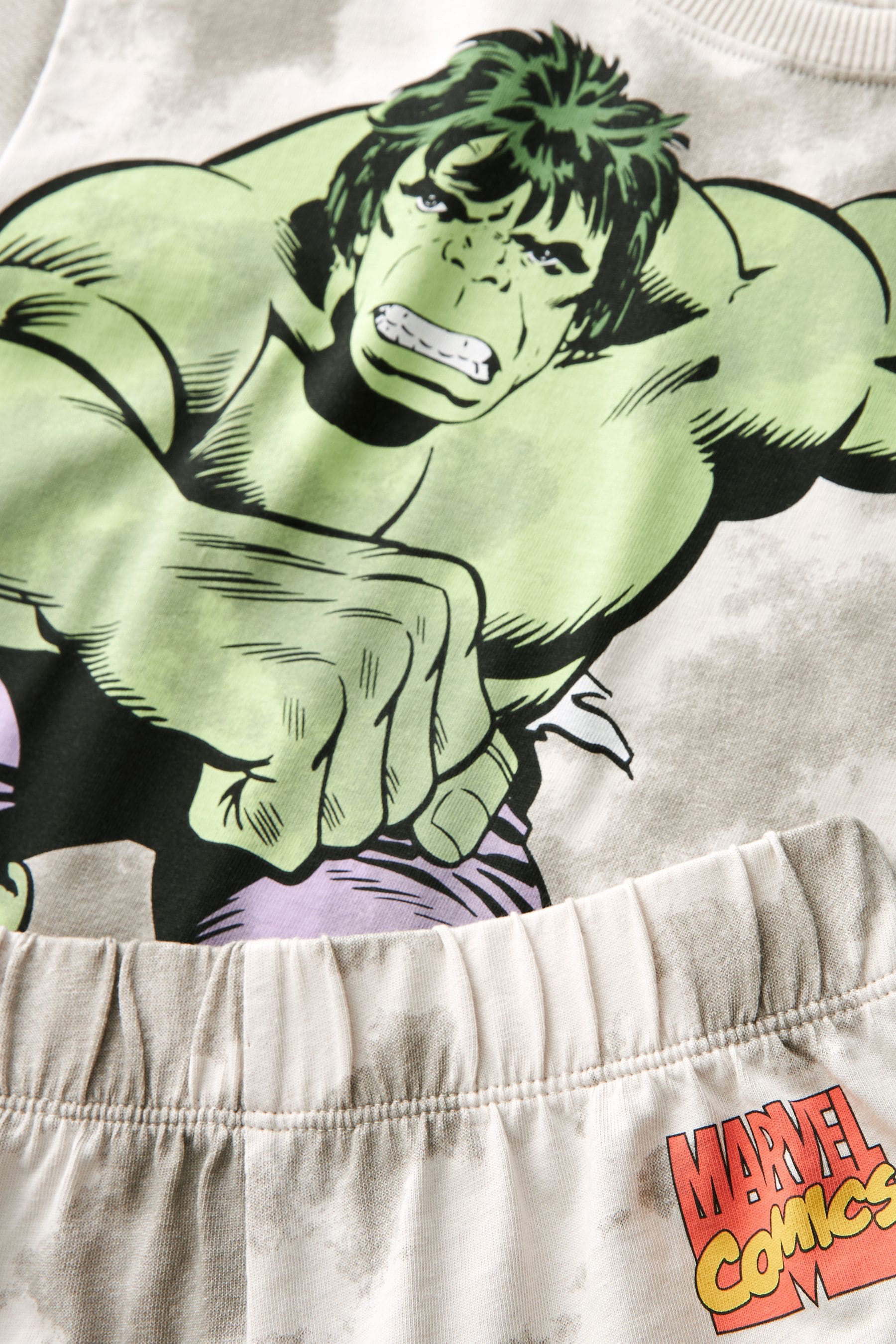 Green/Grey Incredible Hulk Short Pyjamas Single (12mths-12yrs)