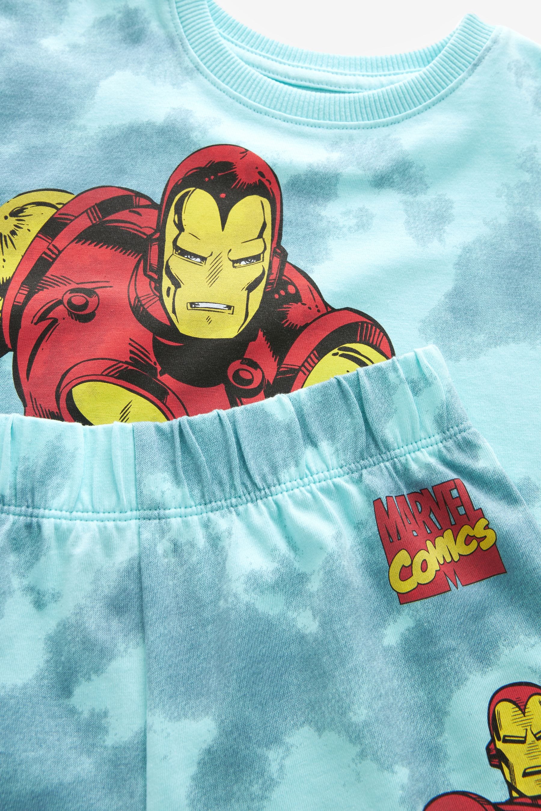 Red/Blue Ironman Short Pyjamas Single (12mths-12yrs)