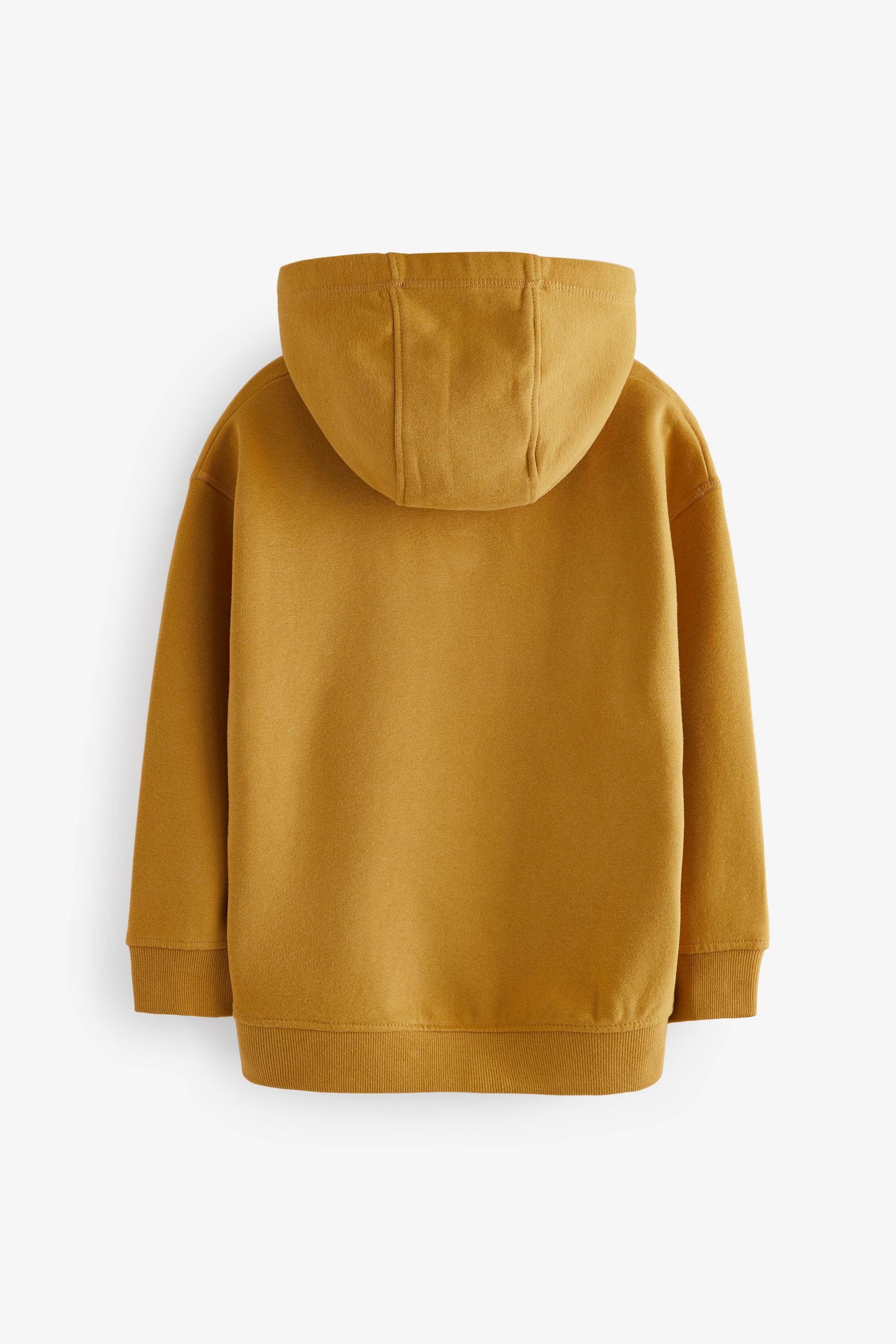 Ochre Yellow Plain Jersey Hoodie (3-16yrs)