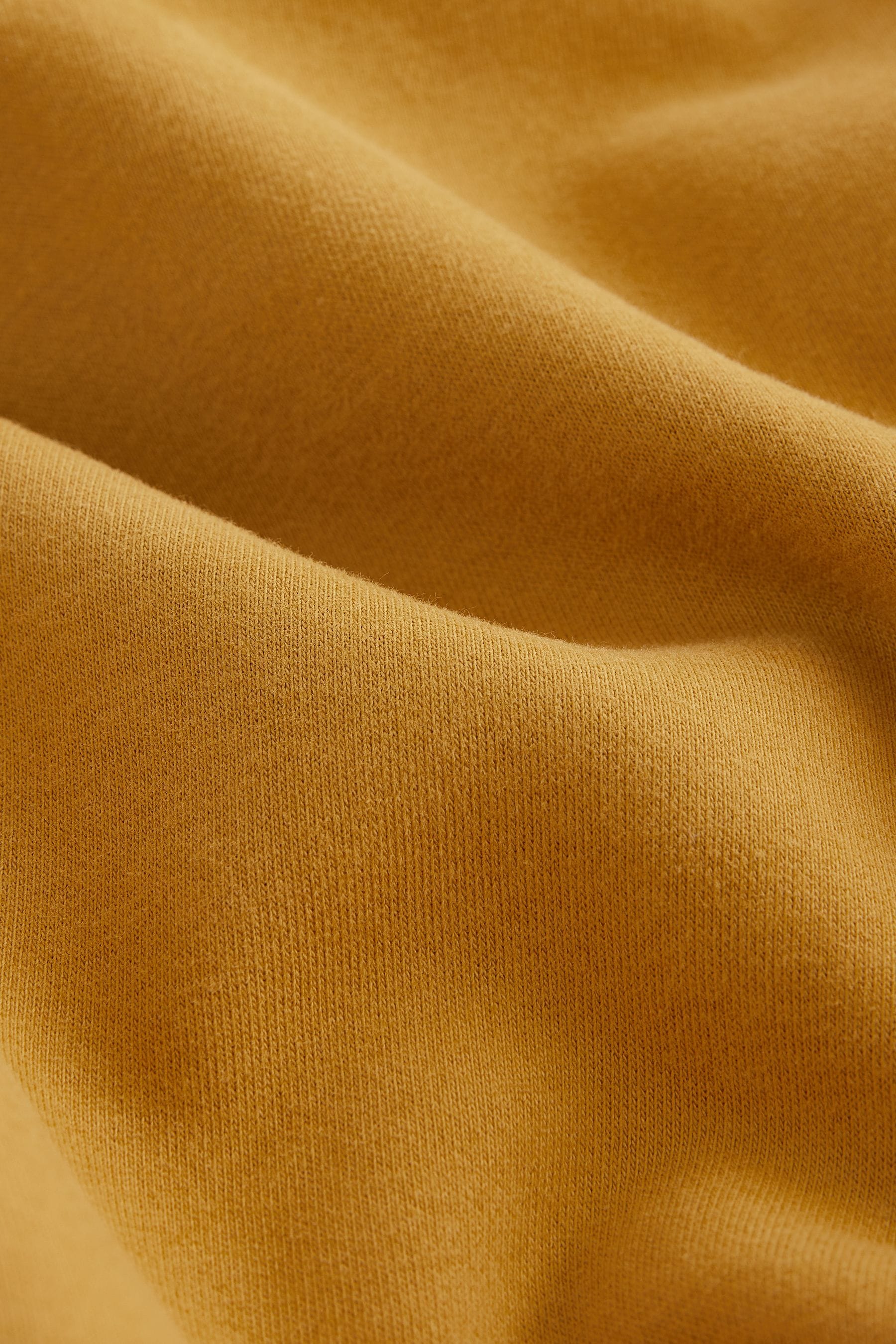 Ochre Yellow Plain Jersey Hoodie (3-16yrs)