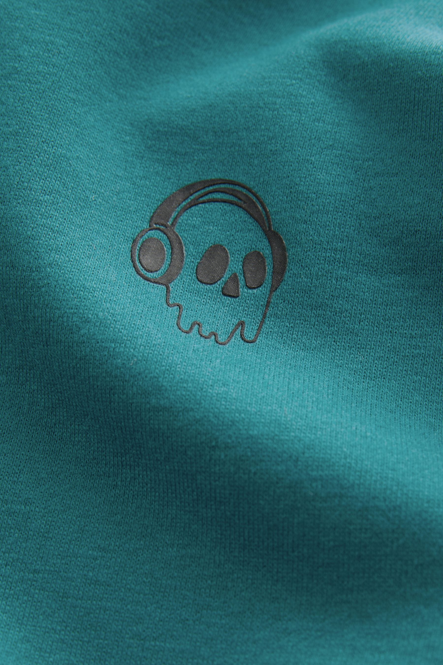 Teal Blue Plain Jersey Hoodie (3-16yrs)