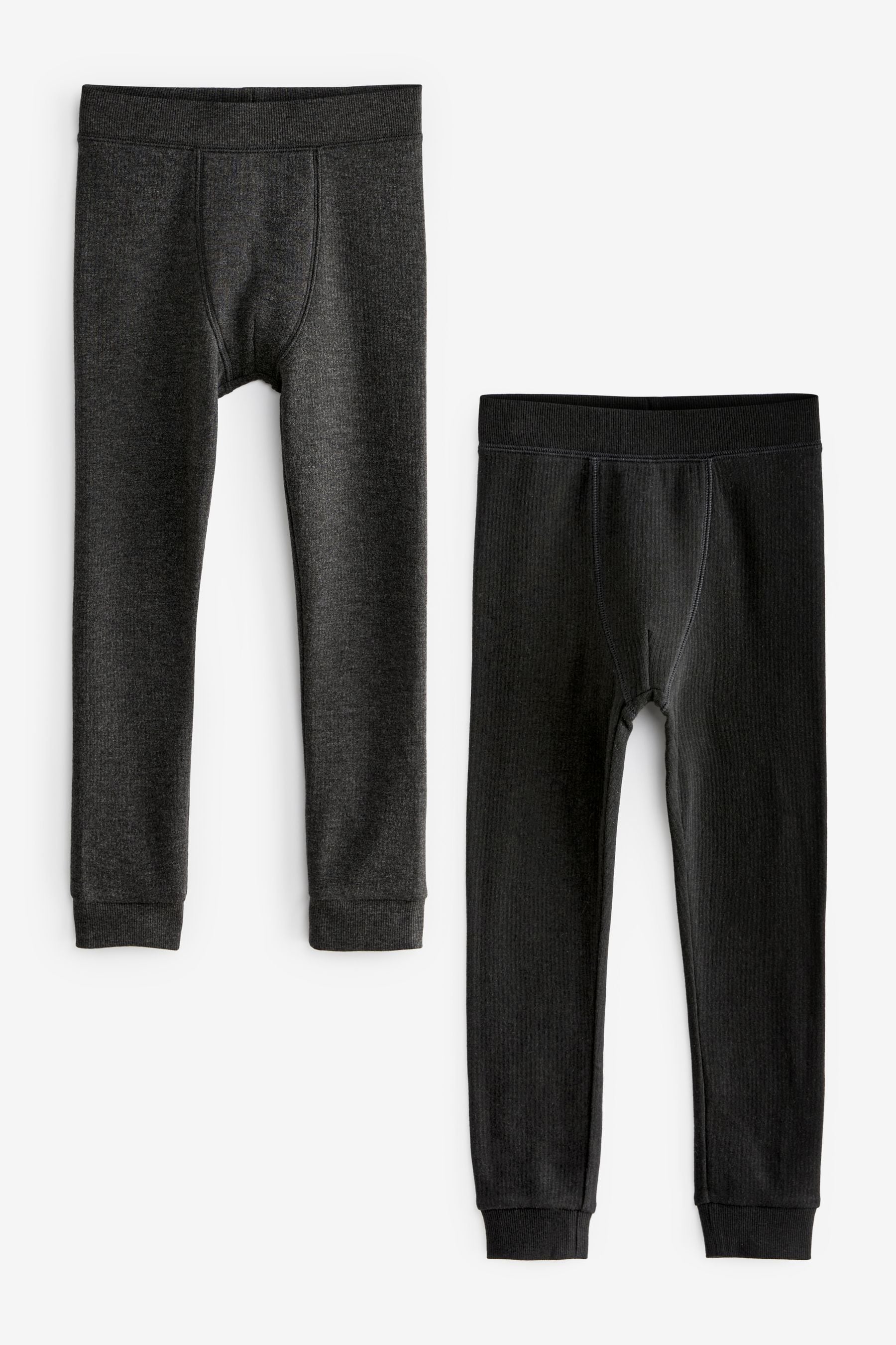 Black/Charcoal Thermal Leggings 2 Pack (2-16yrs)