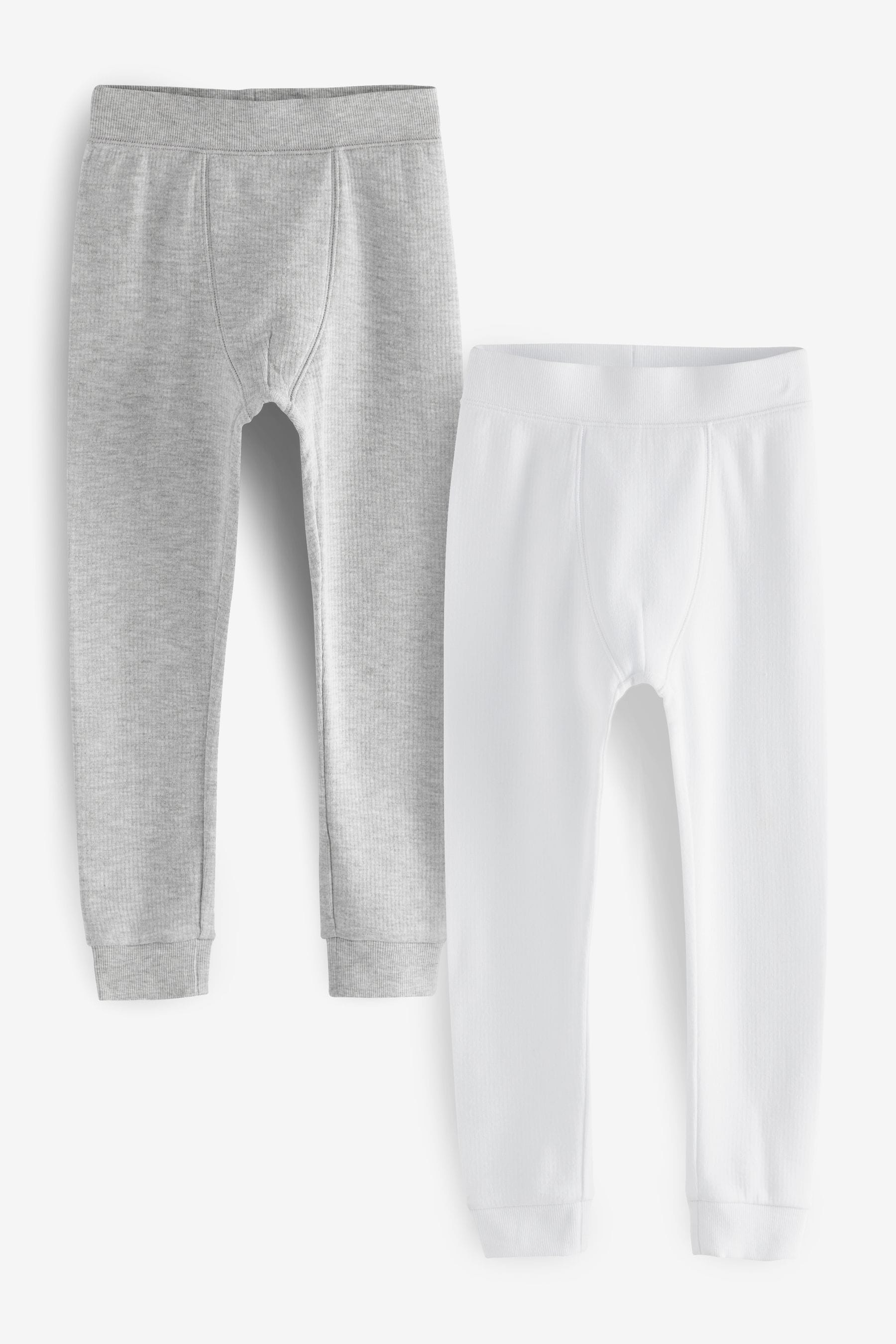 Grey/White Thermal Leggings 2 Pack (2-16yrs)