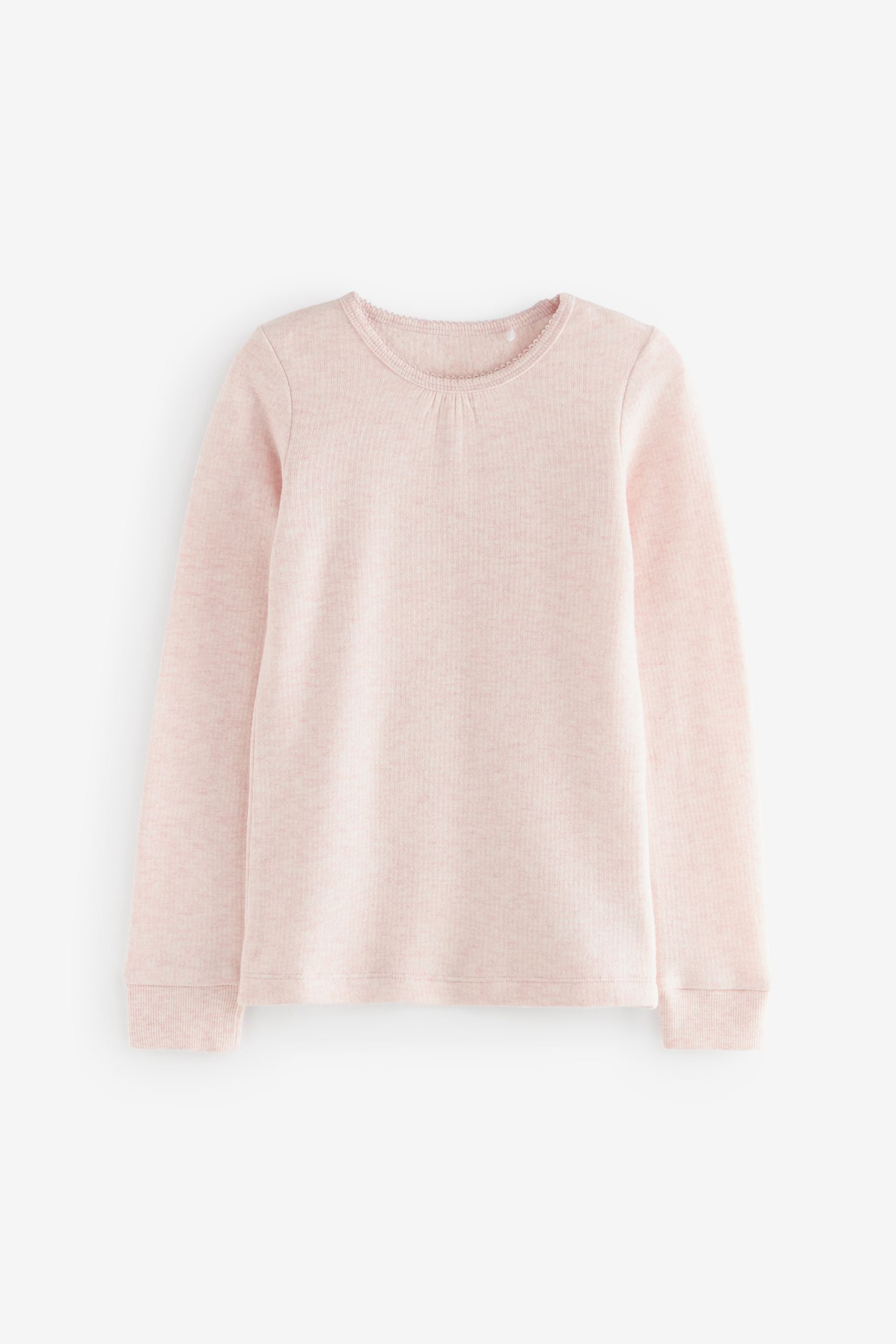 Pink/White Thermal Long Sleeve Tops 2 Pack (2-16yrs)