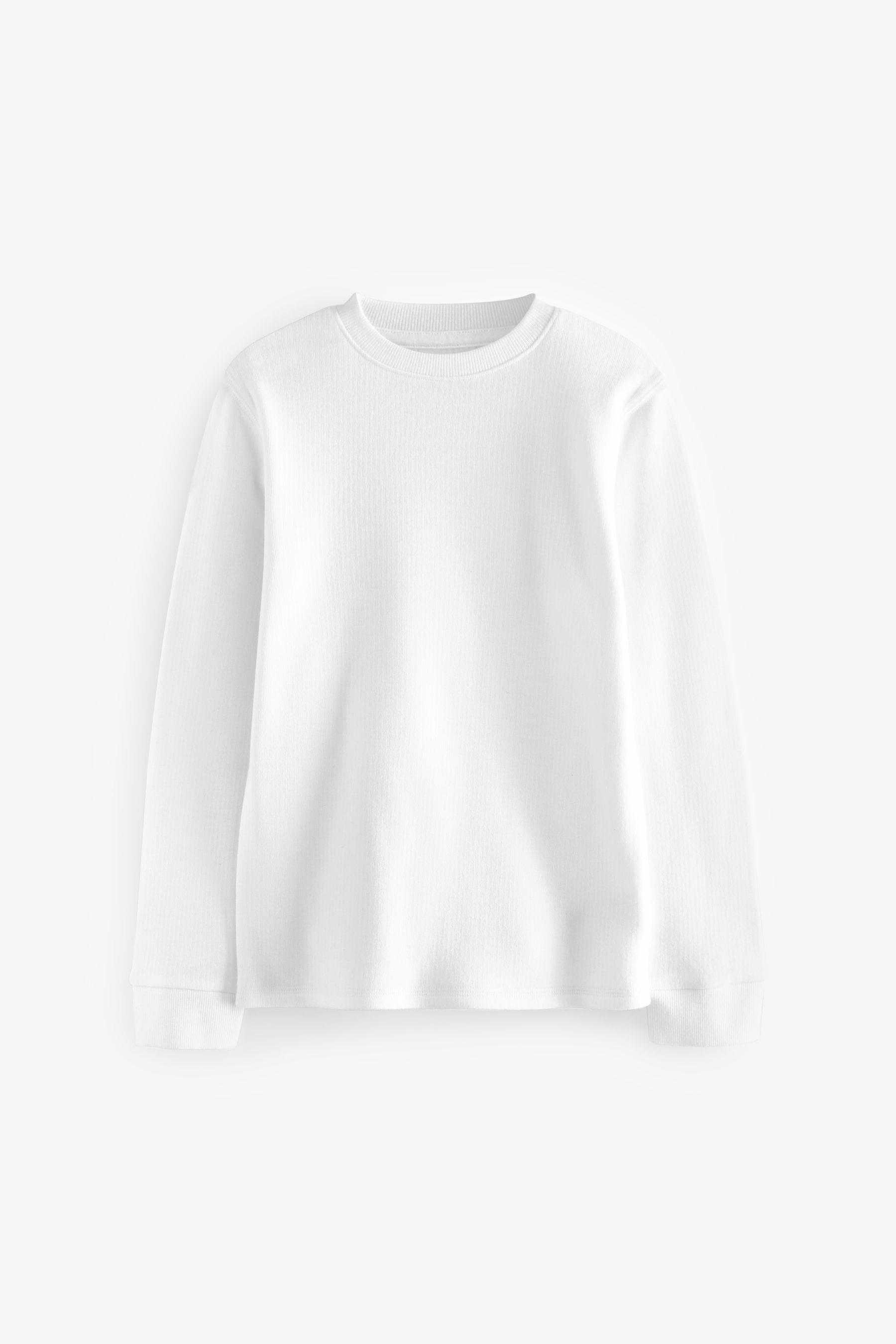 White Thermal Long Sleeve Tops 2 Pack (2-16yrs)