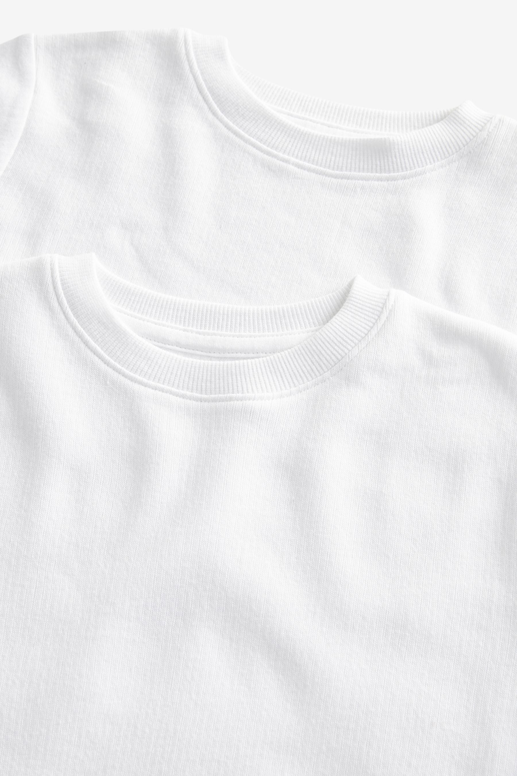 White Thermal Short Sleeve T-Shirts 2 Pack (2-16yrs)