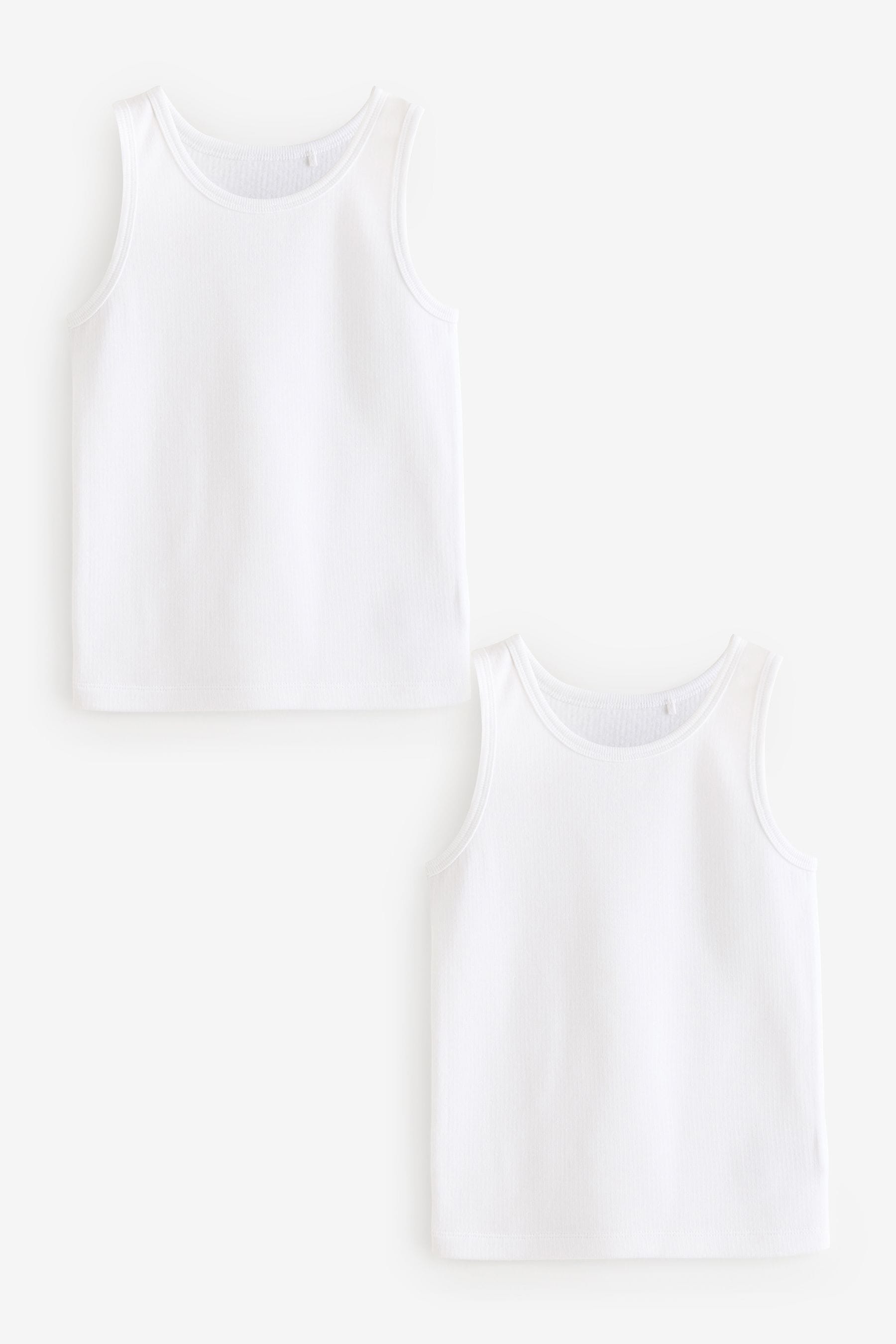 White Thermal Vests 2 Pack (2-16yrs)