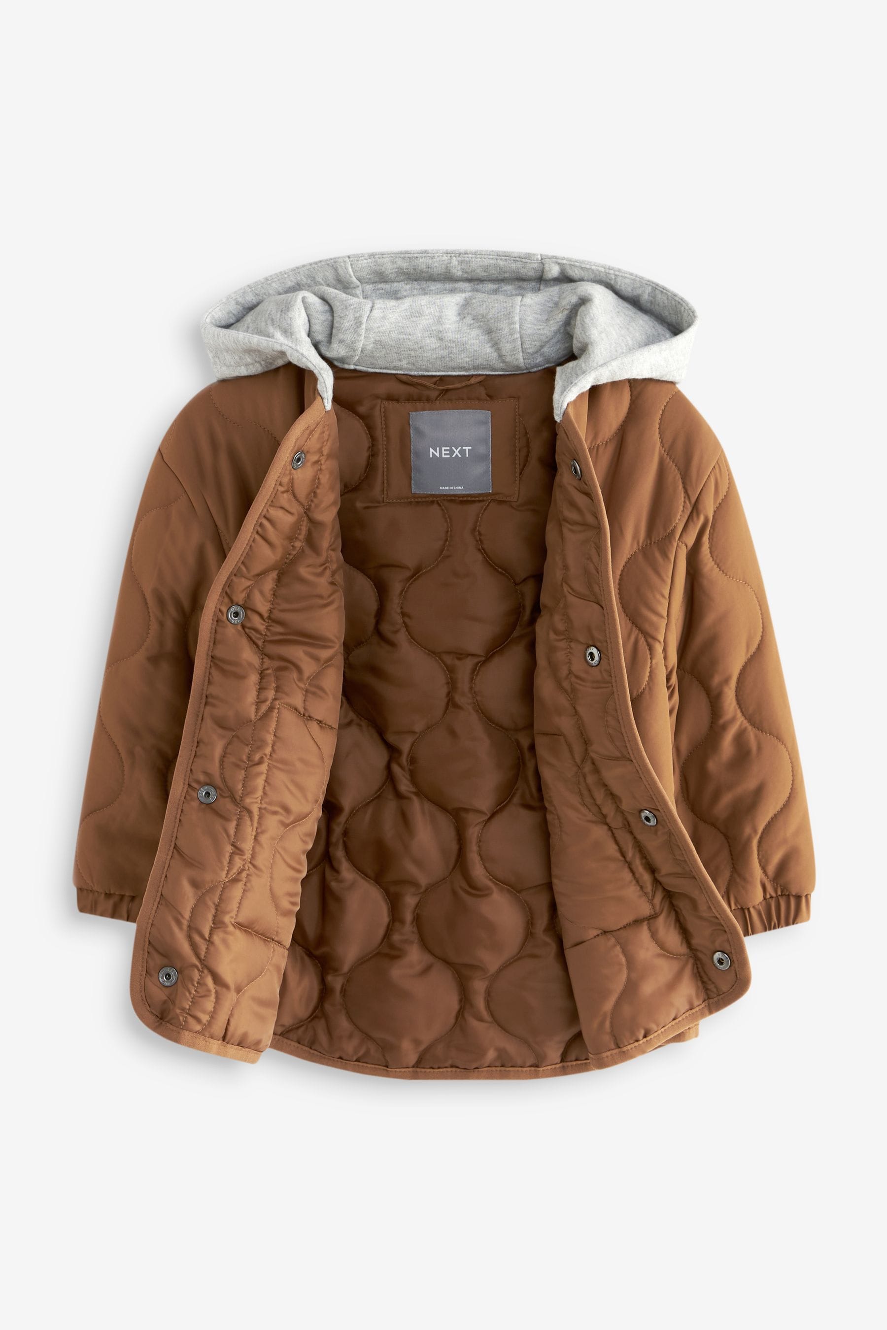 Tan Brown Quilted Jacket (3mths-7yrs)