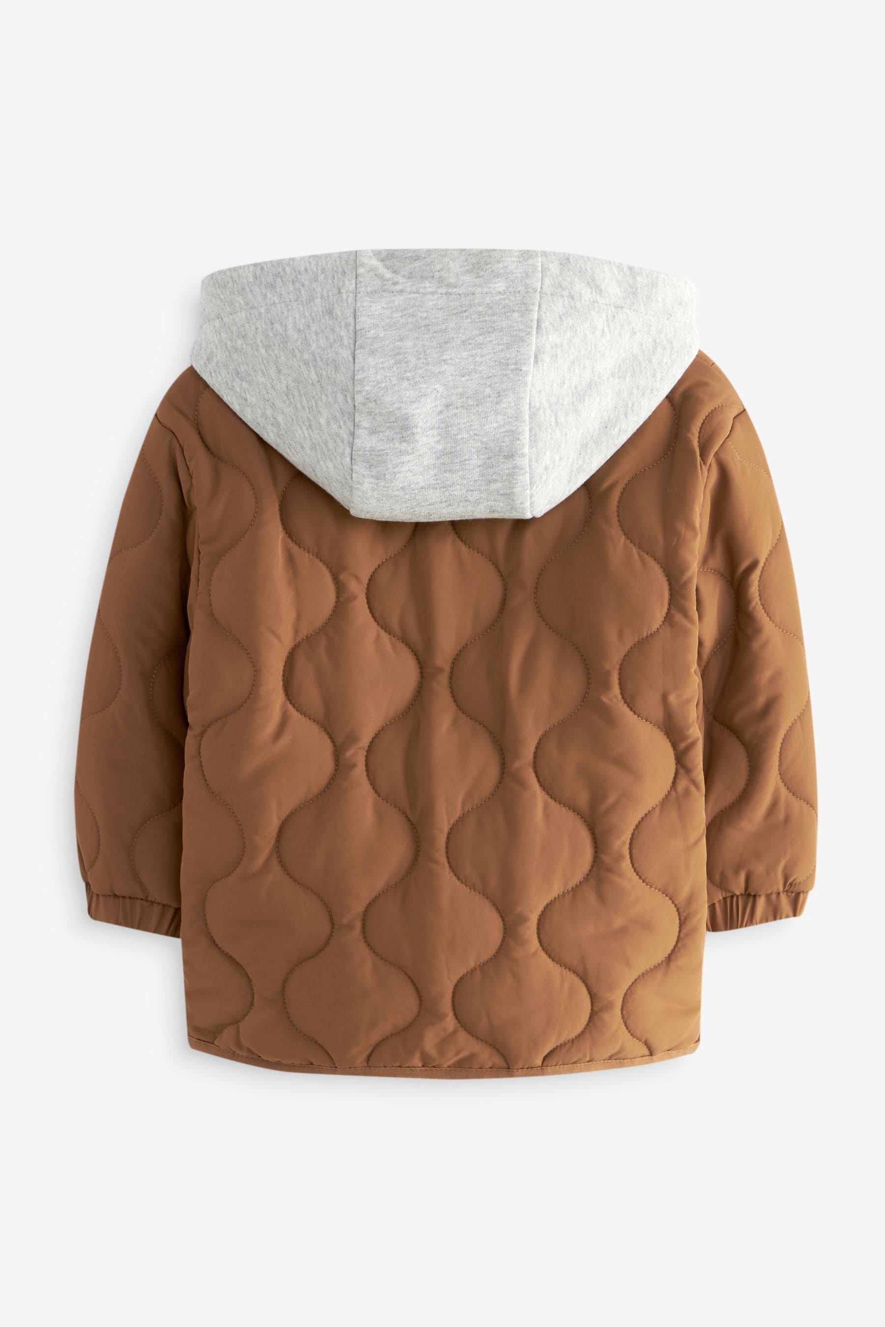 Tan Brown Quilted Jacket (3mths-7yrs)