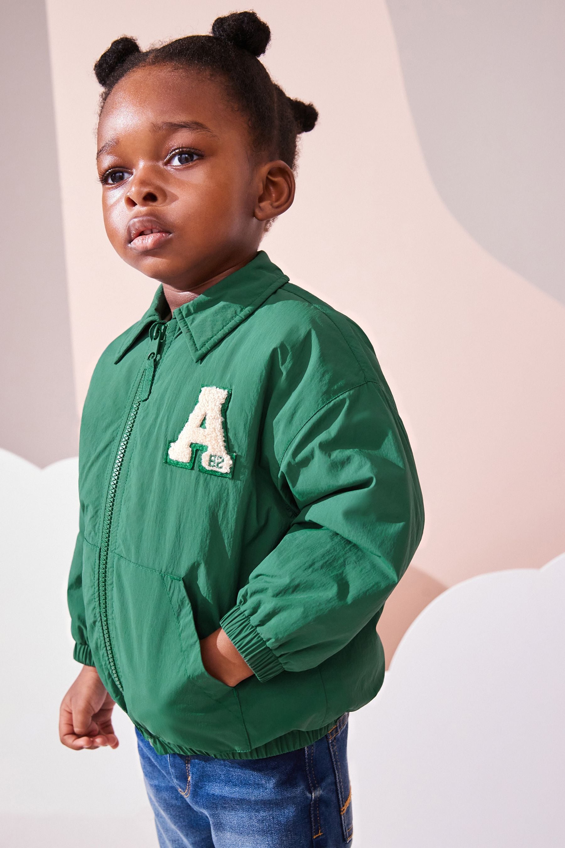 Green Coach Varsity Jacket (3mths-7yrs)