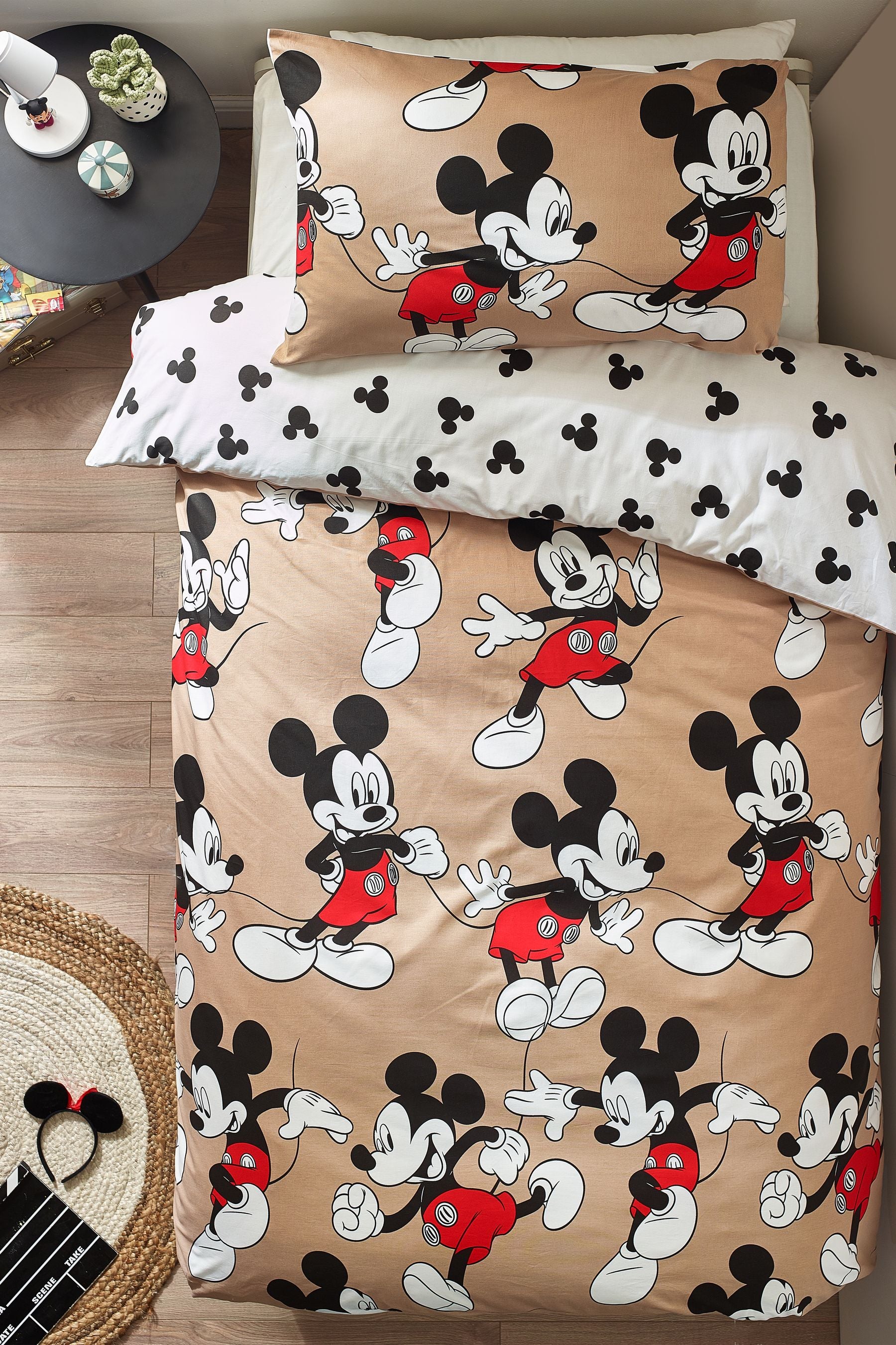 Mickey Mouse 100% Cotton Duvet Cover and Pillowcase Set