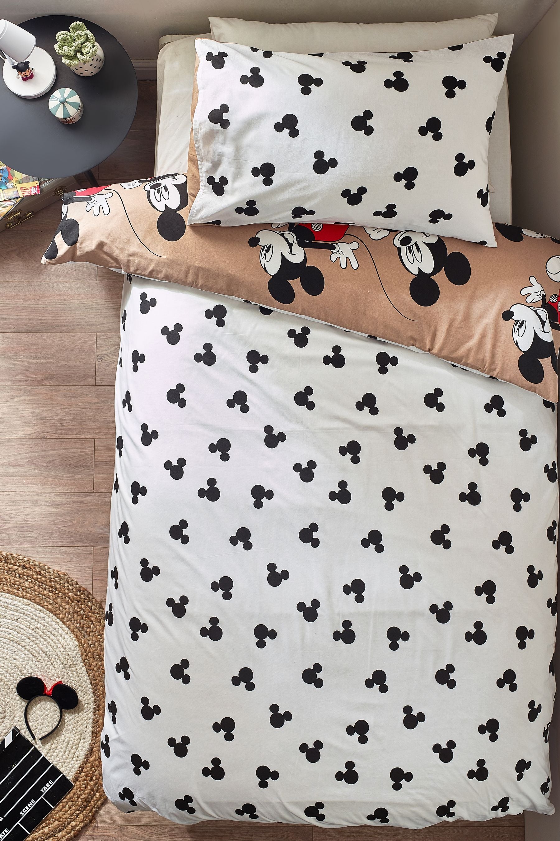 Mickey Mouse 100% Cotton Duvet Cover and Pillowcase Set