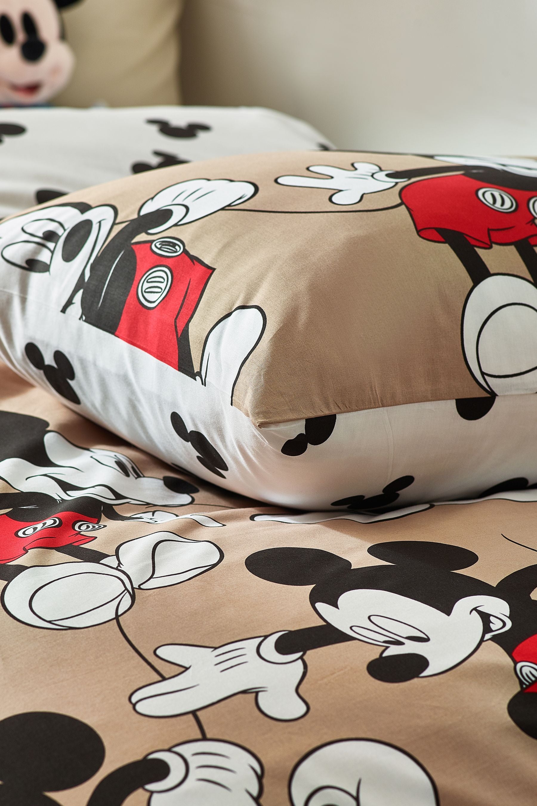 Mickey Mouse 100% Cotton Duvet Cover and Pillowcase Set