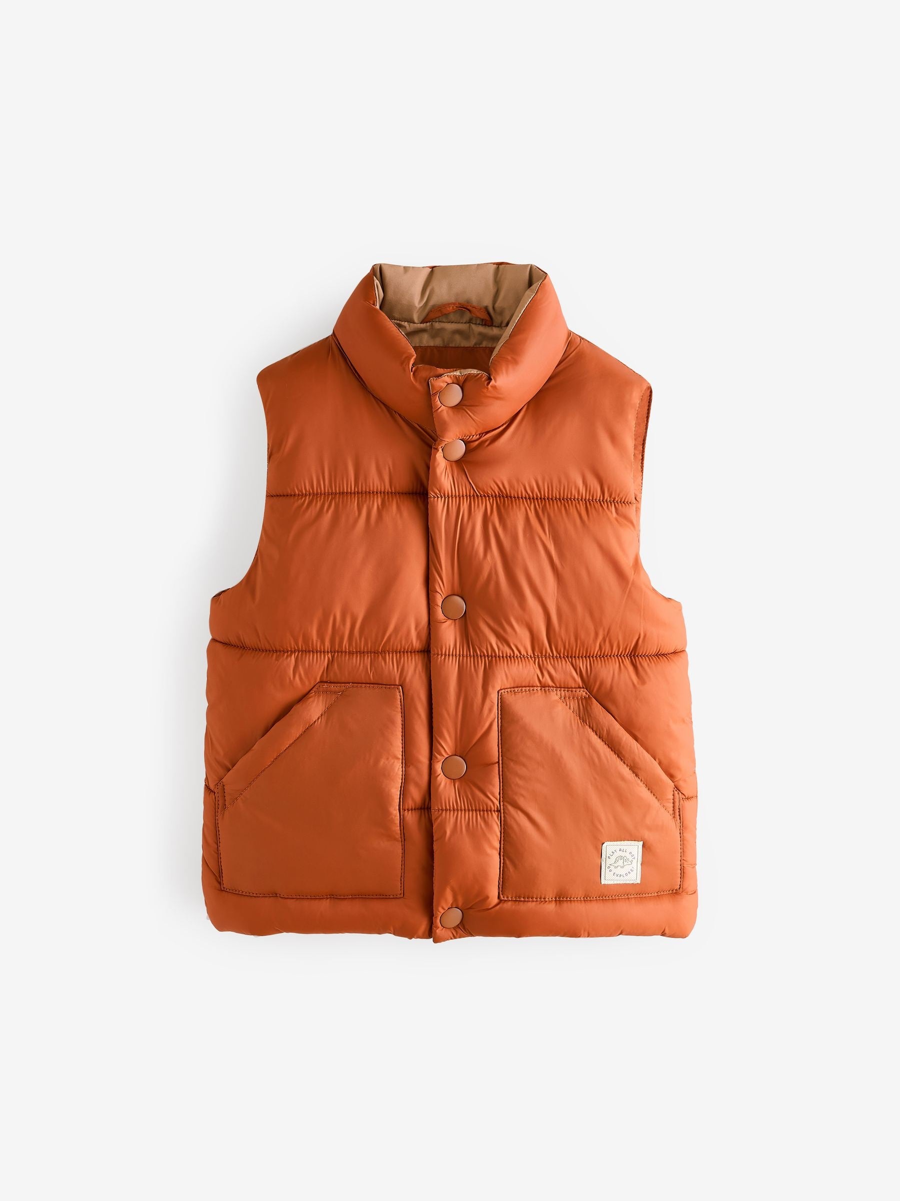 Rust Brown Padded Gilet (3mths-10yrs)